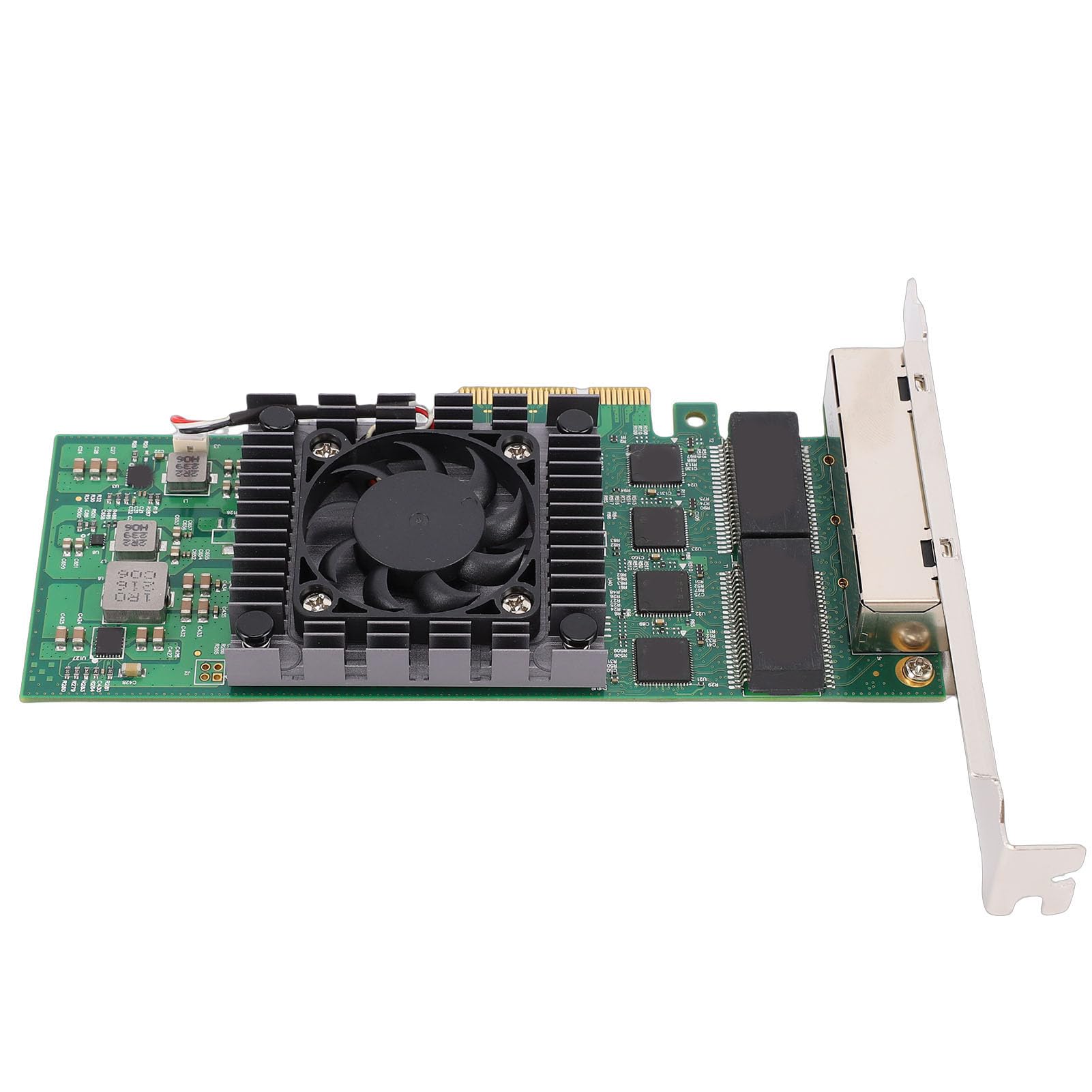 Zunate Scheda di Rete Gigabit Ethernet a 4 Porte Scheda di Rete PCIEX4 Ad Alte Prestazioni per Applicazioni Desktop e Server