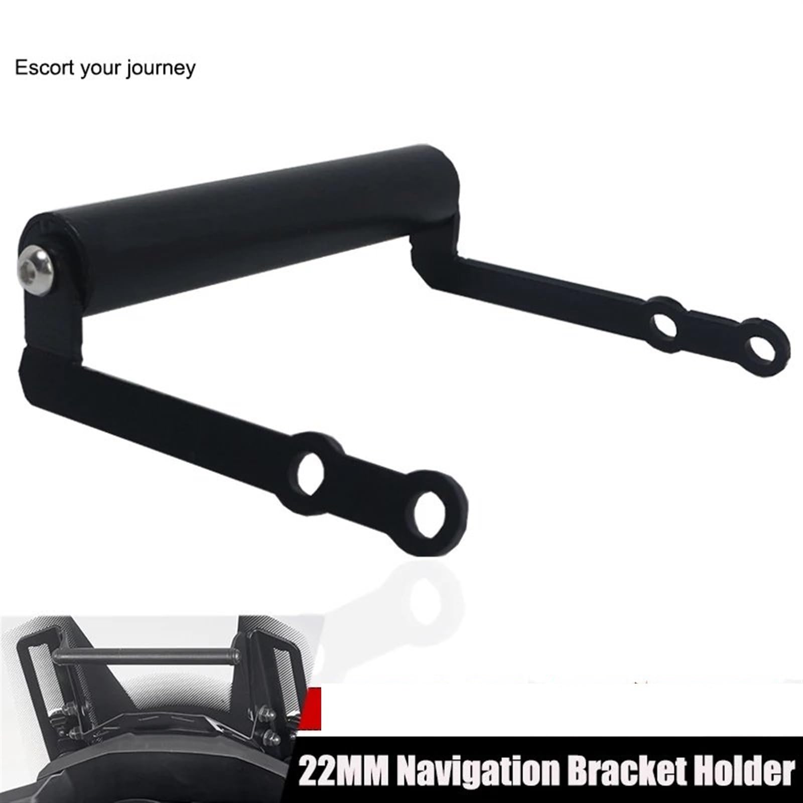 Support Navigation Moto 12/22MM pour pour Versys 1000 2015-2018 Accessoires Moto Support Téléphone Plaque Navigation GPS(12-22MM)