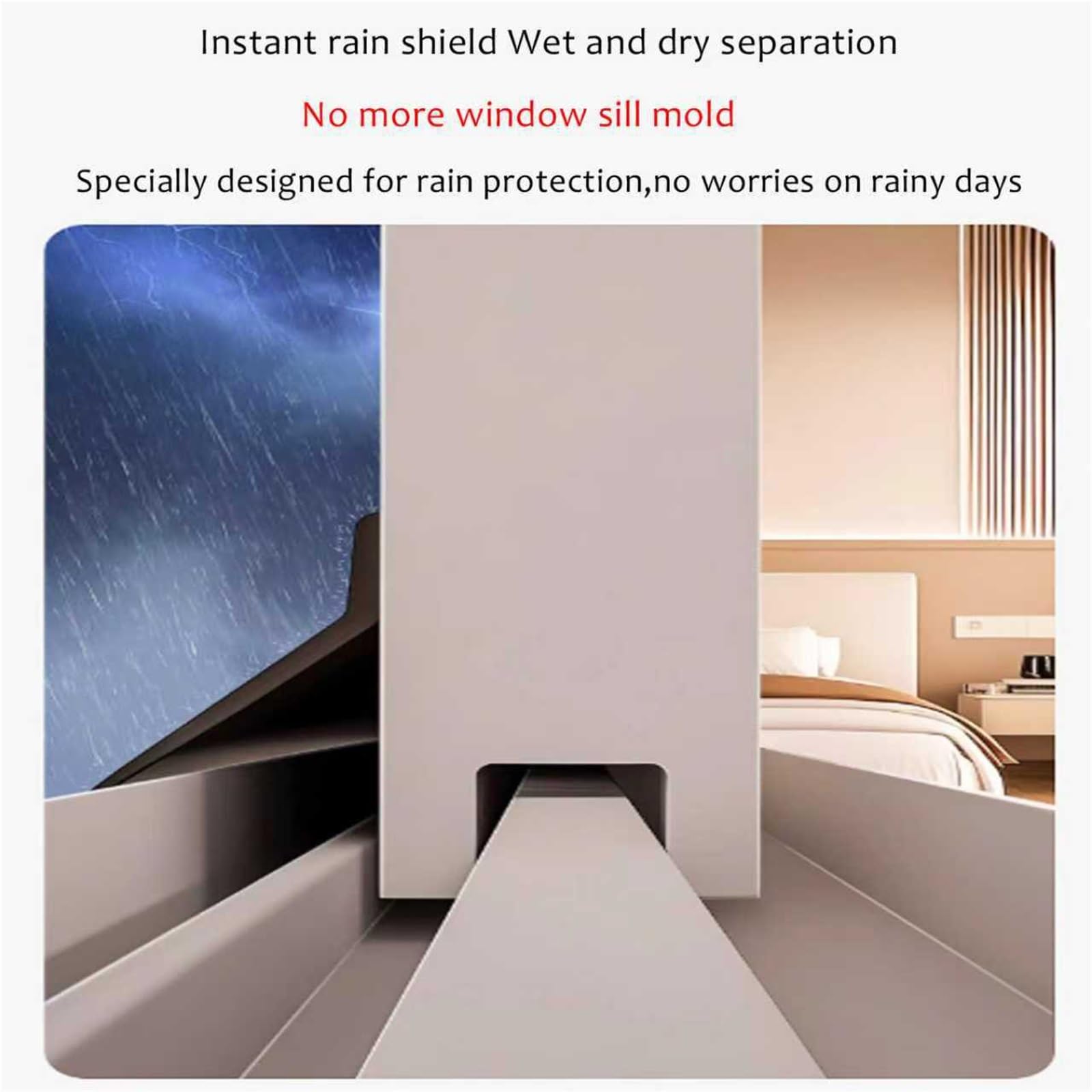 Generico Strisce autoadesive Impermeabili per Porte e finestre – Protezioni antigoccia Resistenti alle intemperie per prevenire perdite e Proteggere da Pioggia, Neve e spifferi, LW 30M x 4.5CM