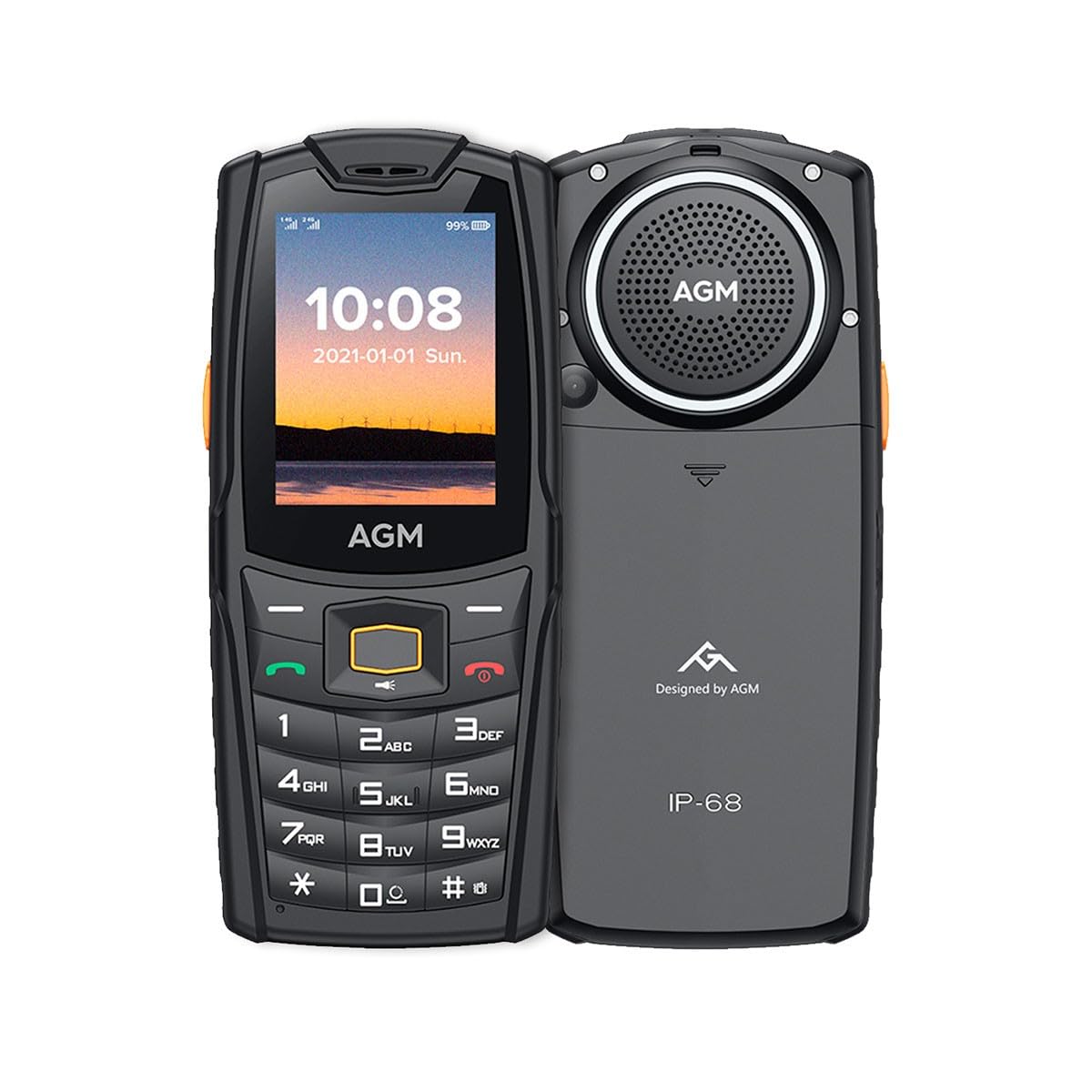 AGM M6 4G Black Téléphone Mobile Rugged 2.4 Pouces Robuste - 4