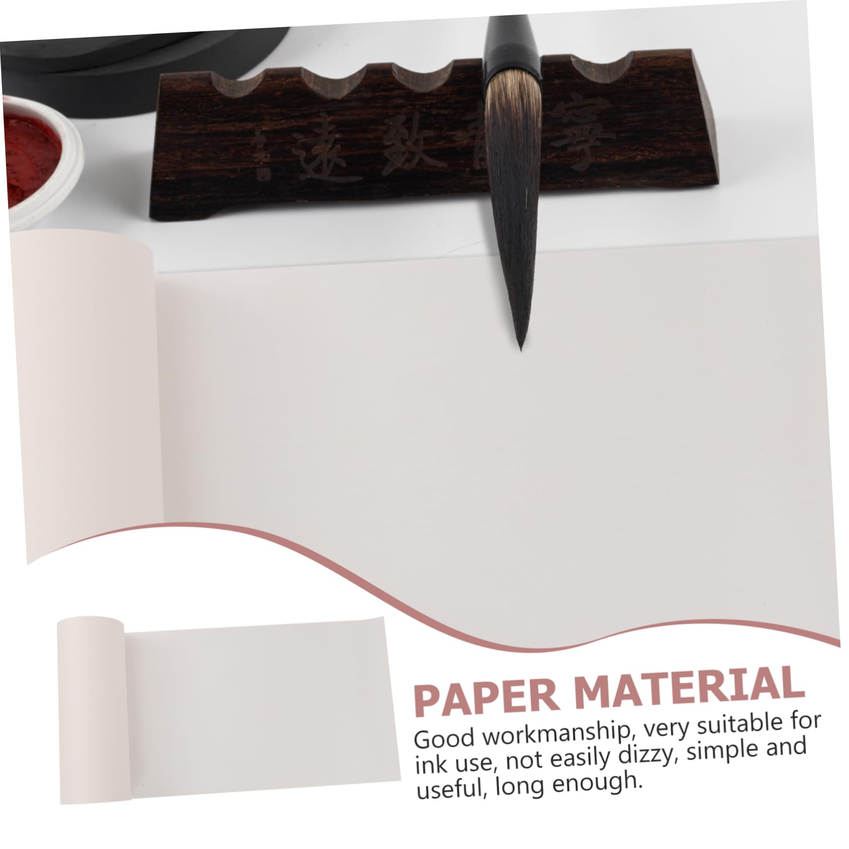 Uonlytech Papel de Arroz Engrosado para Caligrafía y Pintura, Adecuado para Principiantes y Amantes del Arte Chino