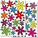 Produktbild Wandkings Blumen Design 1 Wandsticker Set, 56 Aufkleber, 2 DIN A4 Bögen, Gesamtfläche 60 x 20 cm