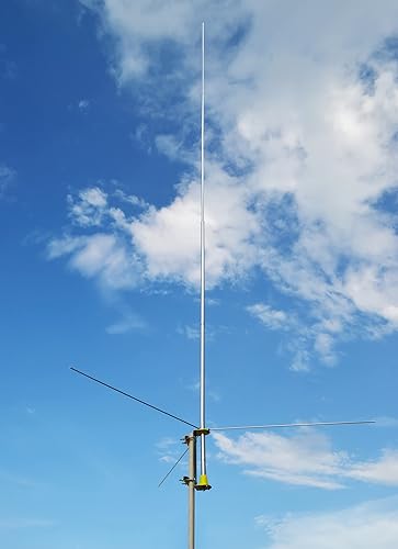 Miniatura 1 de HYSHIKRA Antena base de 26-28 Mhz, antena exterior CB de 20.3 ft (20.3 pies) con conector hembra UHF para radio transceptor de base móvil Midland