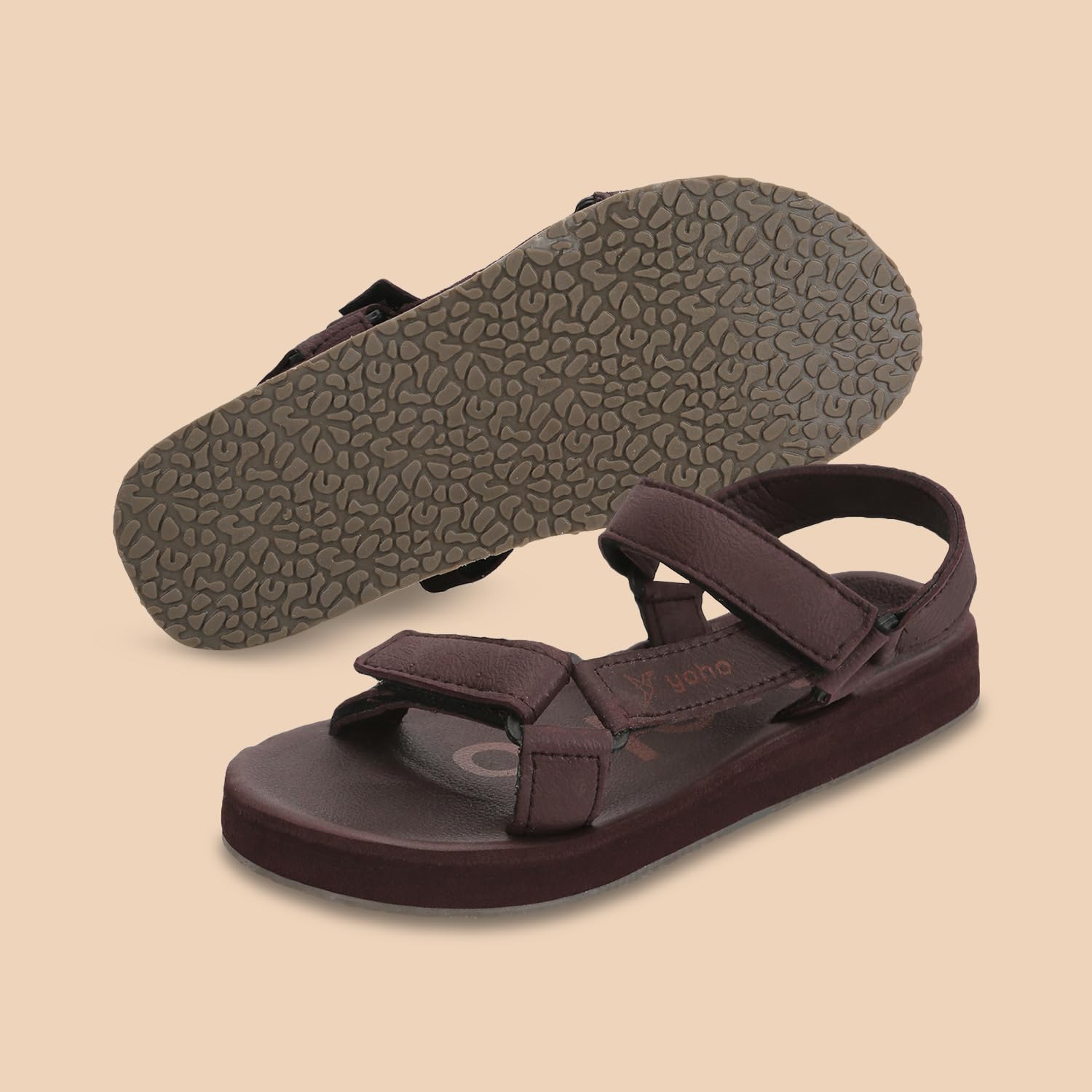 YOHO EVA Sandals for Women | EVA sole | Comfortable cushioned sole with TPR base | Lightweight | Soft skin friendly straps | Adjustable straps | Velcro closure | Vibrant colour options 6 61U9kHcmdGL. SL1500