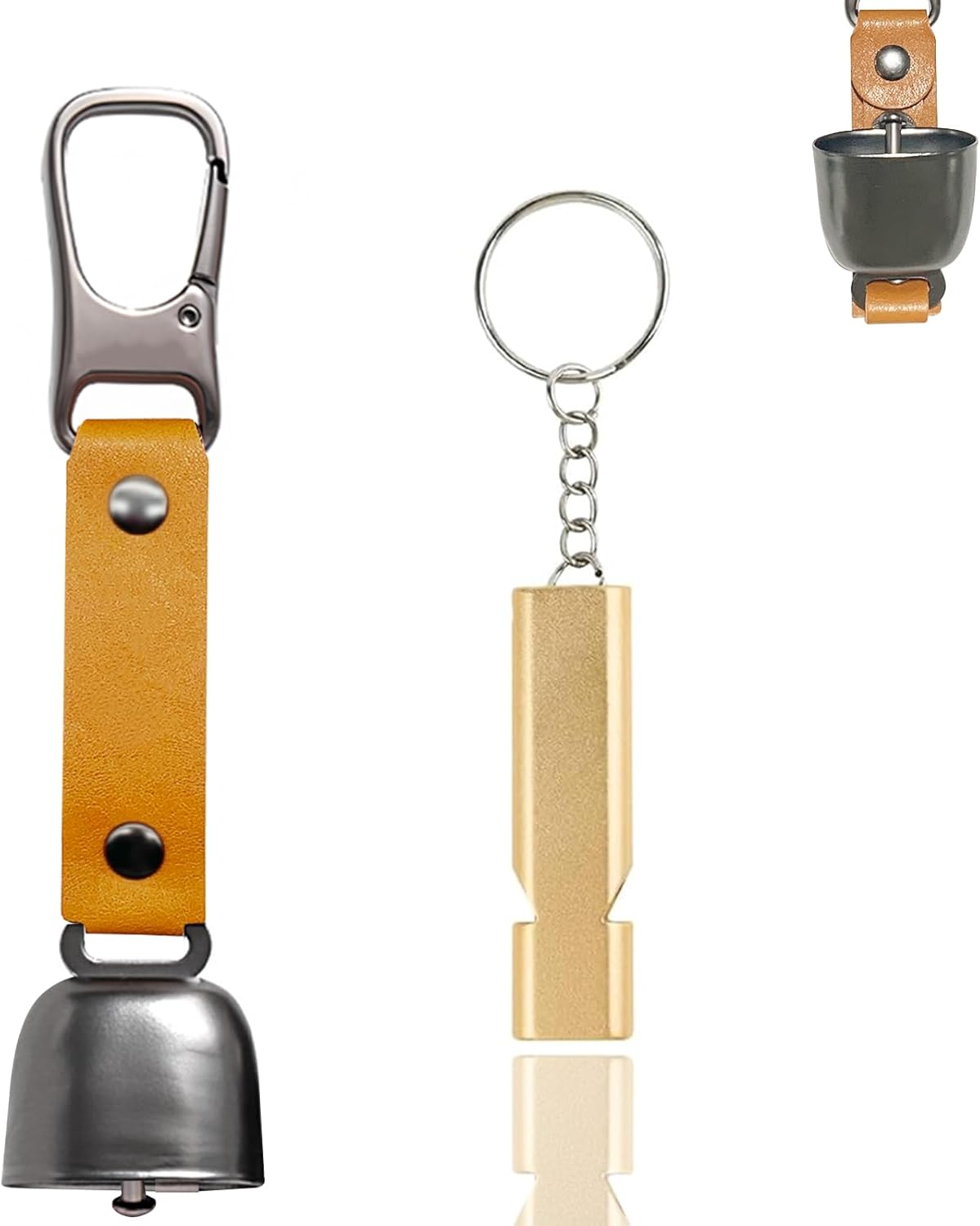 Silent Bear Bell with Whistle & Carabiner | Perfect for Hiking & Camping Silent Bear Bell with Whistle & Carabiner | Perfect for Hiking & Camping