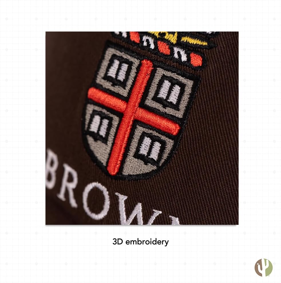 Desert Cactus Brown University Baseball Hat Bears Brimmed Embroidered Cap Adjustable Cloth Strap Adult (Style B) - Image 5