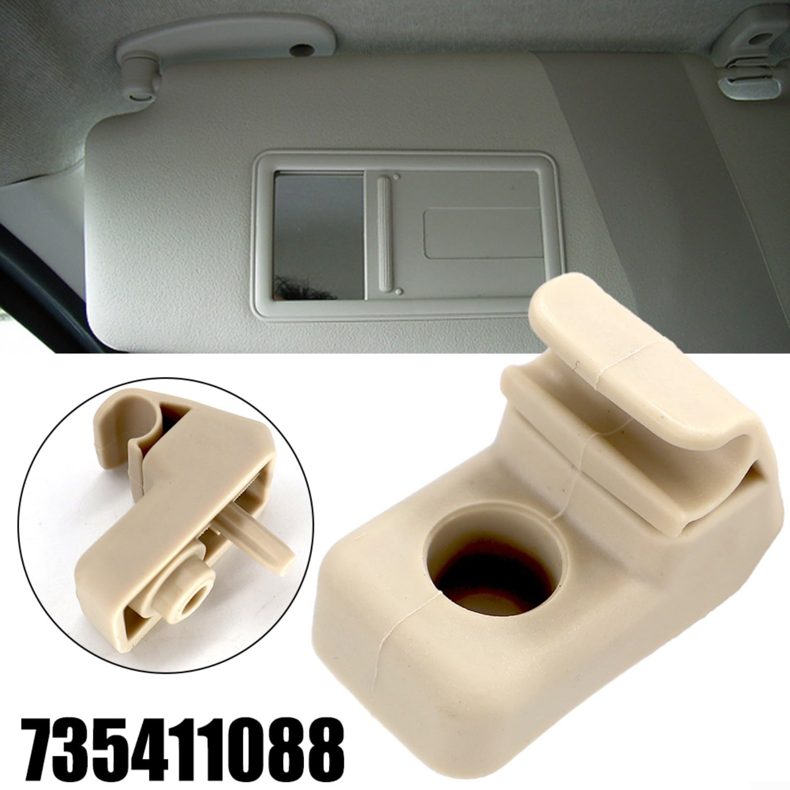 YOSADIER Crochet De Rechange Pour Pare-soleil - Fixation De Miroir De