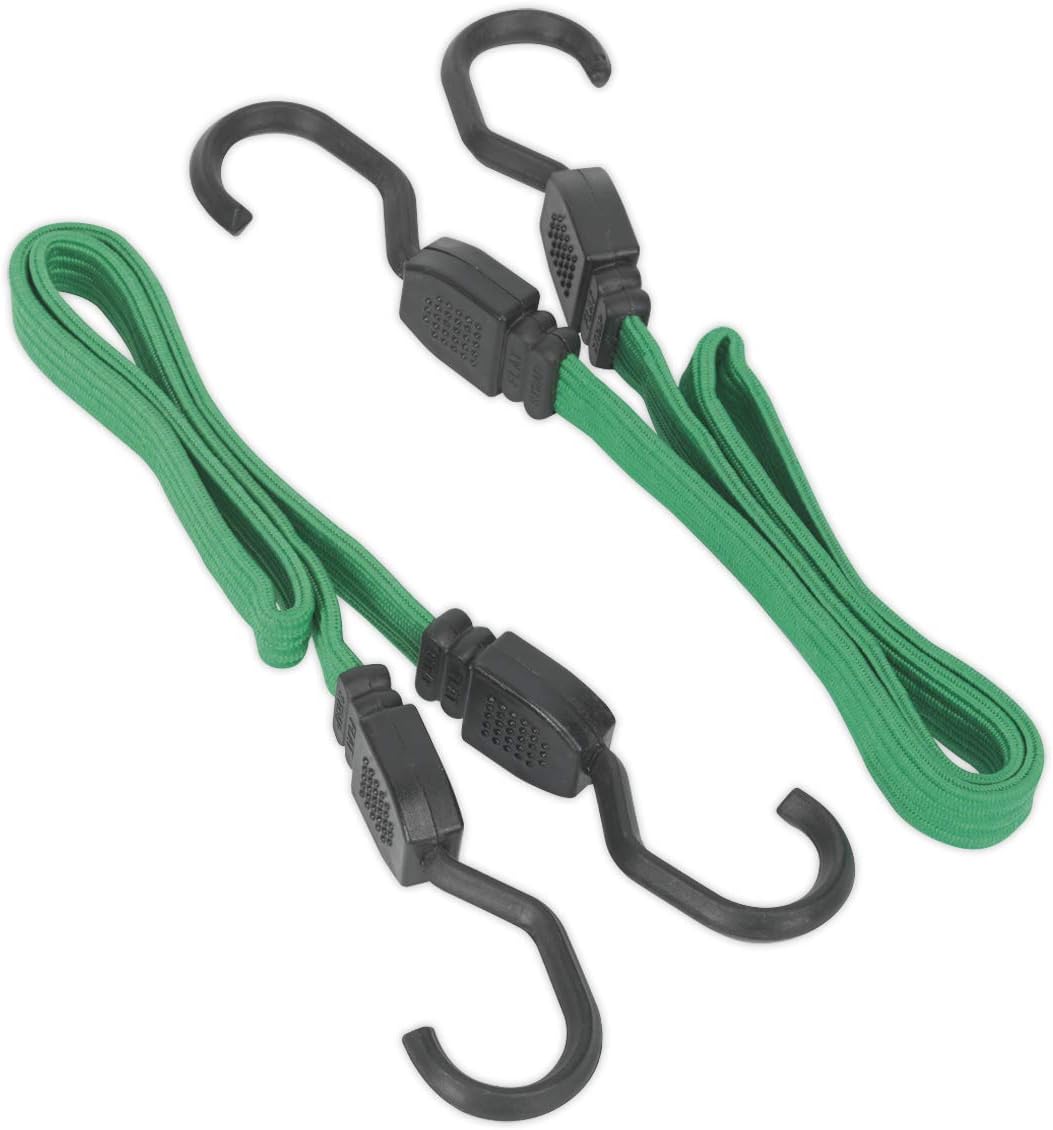 Sealey BCS16 Flat Bungee Cord Set 2pc 610mm