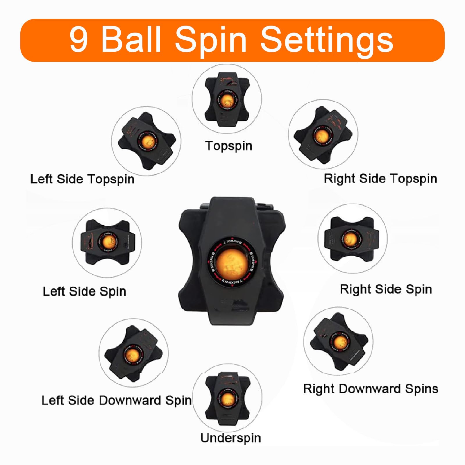 Robot da Ping Pong, Lanciatore Automatico di Palline, Macchina Lanciapalle, Lancio Completo delle Palline, con Rete di Raccolta delle Palline E 100 Palline da Ping Pong