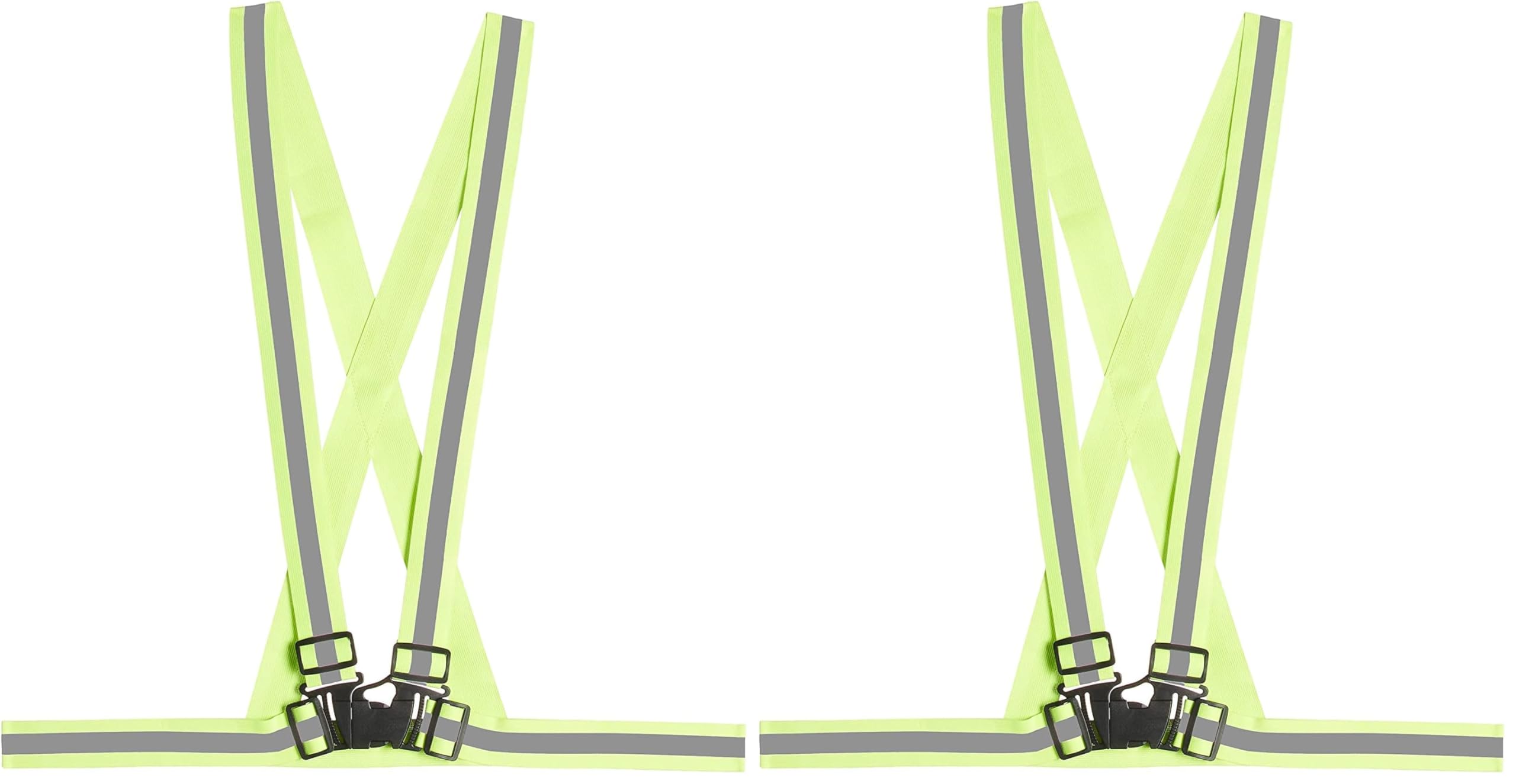 Reflective Vest With High Visibility Bands Tape Multi-Purpose Adjustable Elastic Safety Belt For Night Running Cycling Motorcycle Dog Walking