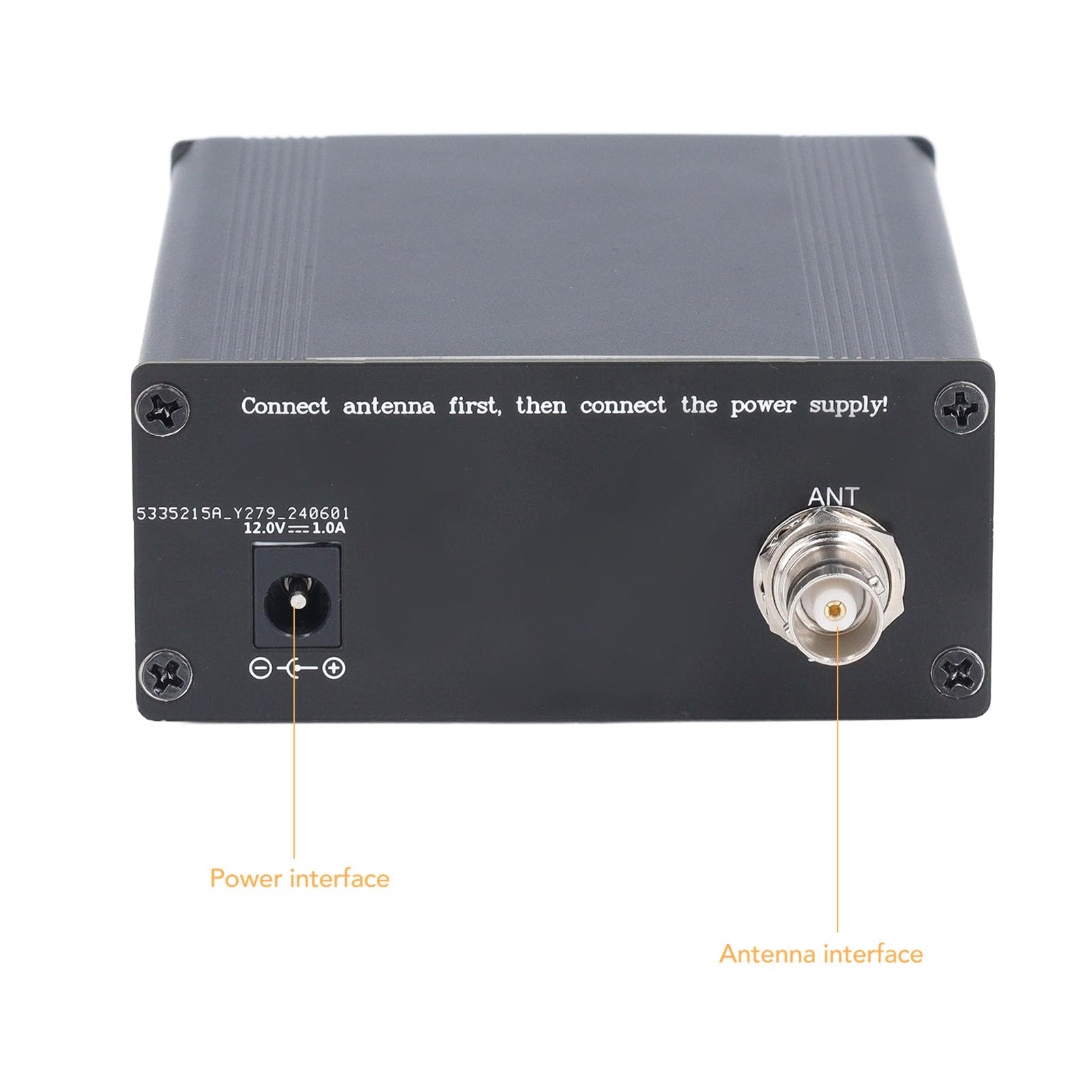 VGEBY Transmisor FM Estéreo, 0.5W 76-108MHz PLL de Largo Alcance para Cines Al Aire Libre Iglesias Hoteles