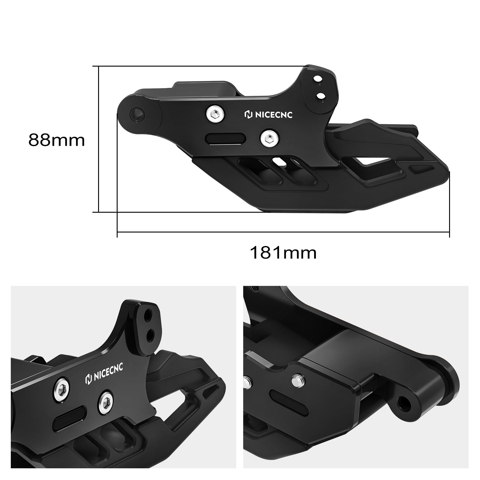 NICECNC Guía de Cadena de Motocicleta Compatible with 690 Enduro R/SMC R, Ver Accesorios, Color Negro