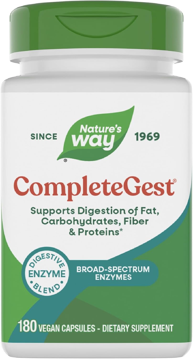 Nature's Way CompleteGest, Vegan Digestive Enzymes, 180 ct
