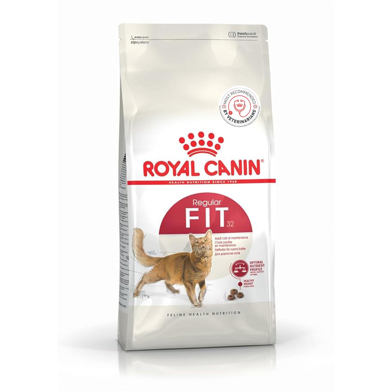 Fit 32 Regular for Adult Cats, 400 Grams, Dry Food, Supports Optimal Nutrient Profile and Healthy Weight