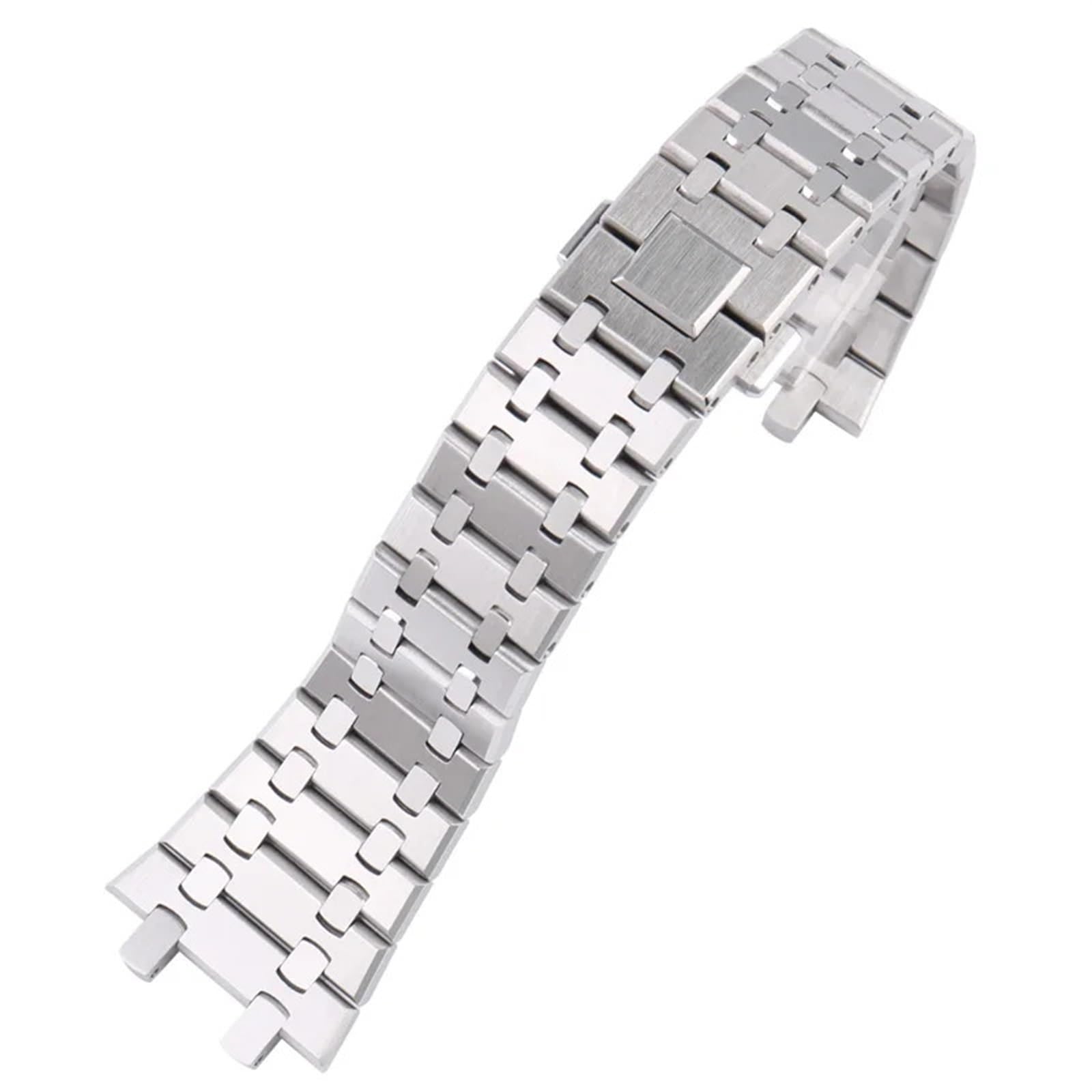 Dla AP Royal Oak Fine Steel Watch Band 15400/26331/15500 męski łańcuszek do zegarka 26mm 28mm akcesoria do zegarków
