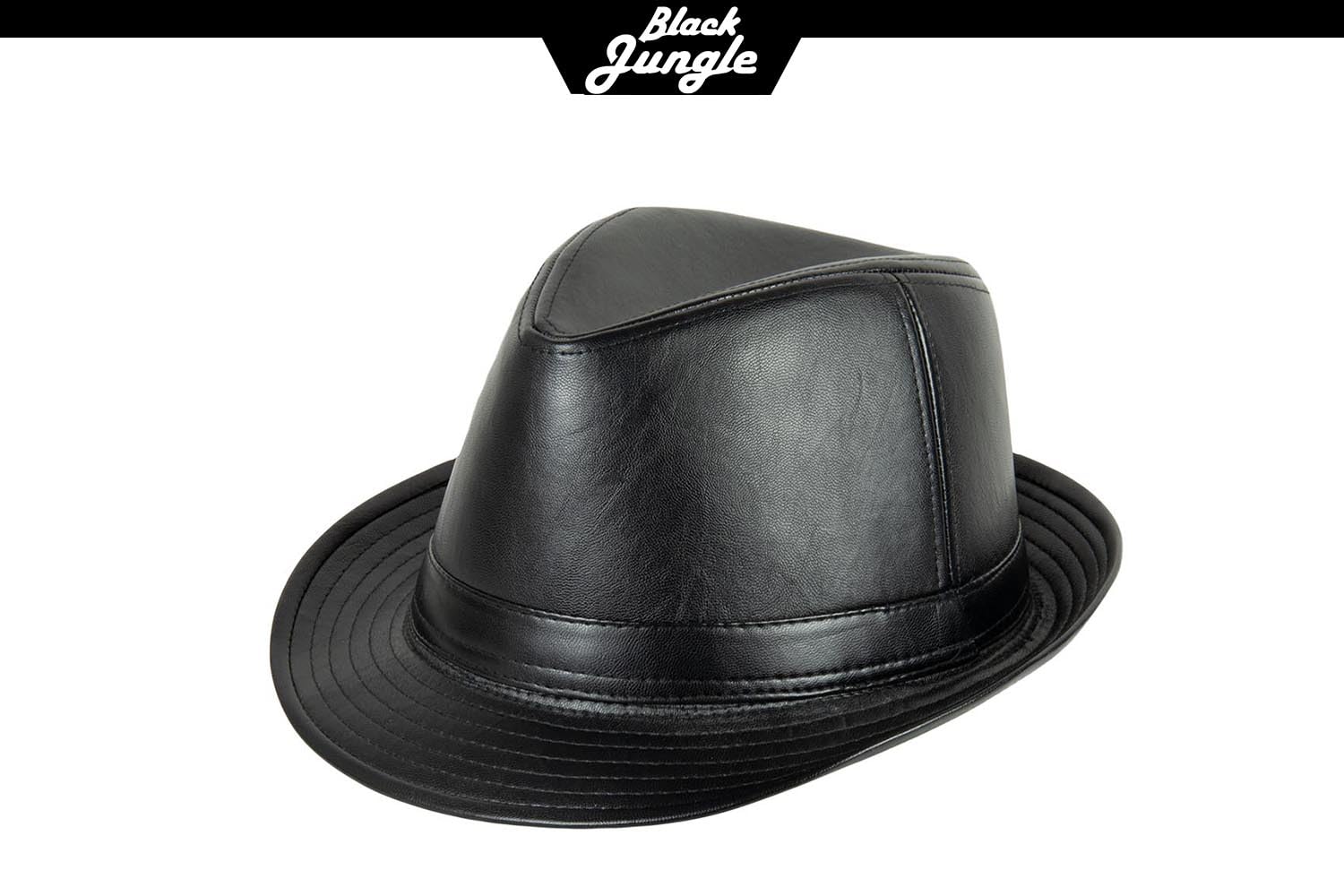 Black Jungle Adam Trilby en Simili Cuir Chapeau des Caraïbes Chapeau de la Havane Chapeau de Pluie Chapeau Chapeau de Soleil Unisexe