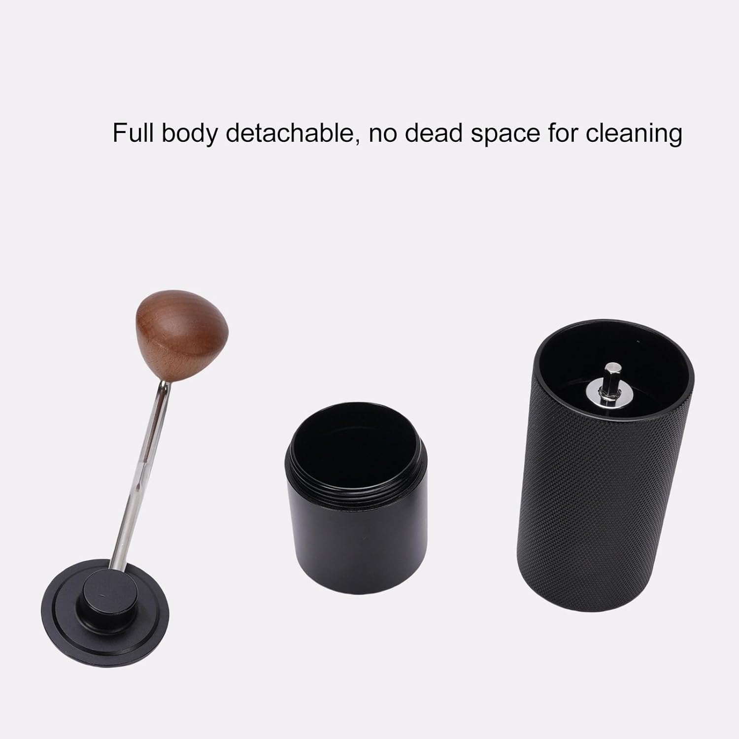 Portable Manual Coffee Grinder with Adjustable Settings and Excellent Blades, Hand Coffee Bean Mill with 25g Capacity Crank for Travel Camping Office Home