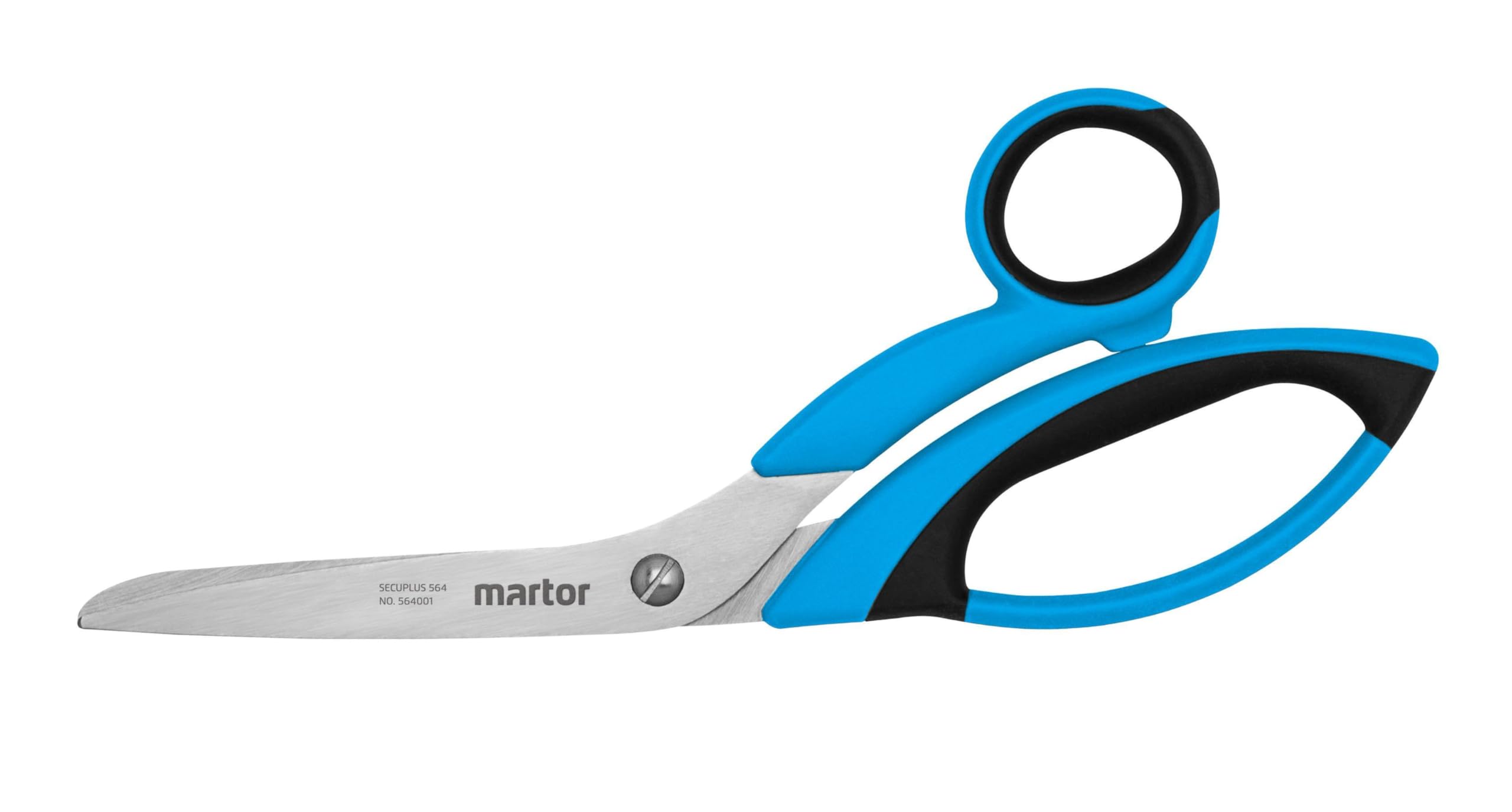 MARTOR Scissors, Sharp Safety Scissors, SECUPLUS 564, Extra-Long Cutting Edge, Stainless Steel, Right- & Left-Handed