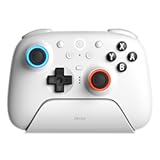 8Bitdo Ultimate 2 Bluetooth Controller for Switch&sol;Switch 2 & Windows PC&comma; Switch Pro Controller with TMR Joysticks&comma; Switchable Hall Effect&sol;Tactile Triggers&comma; Vibration and Motion Control - White
