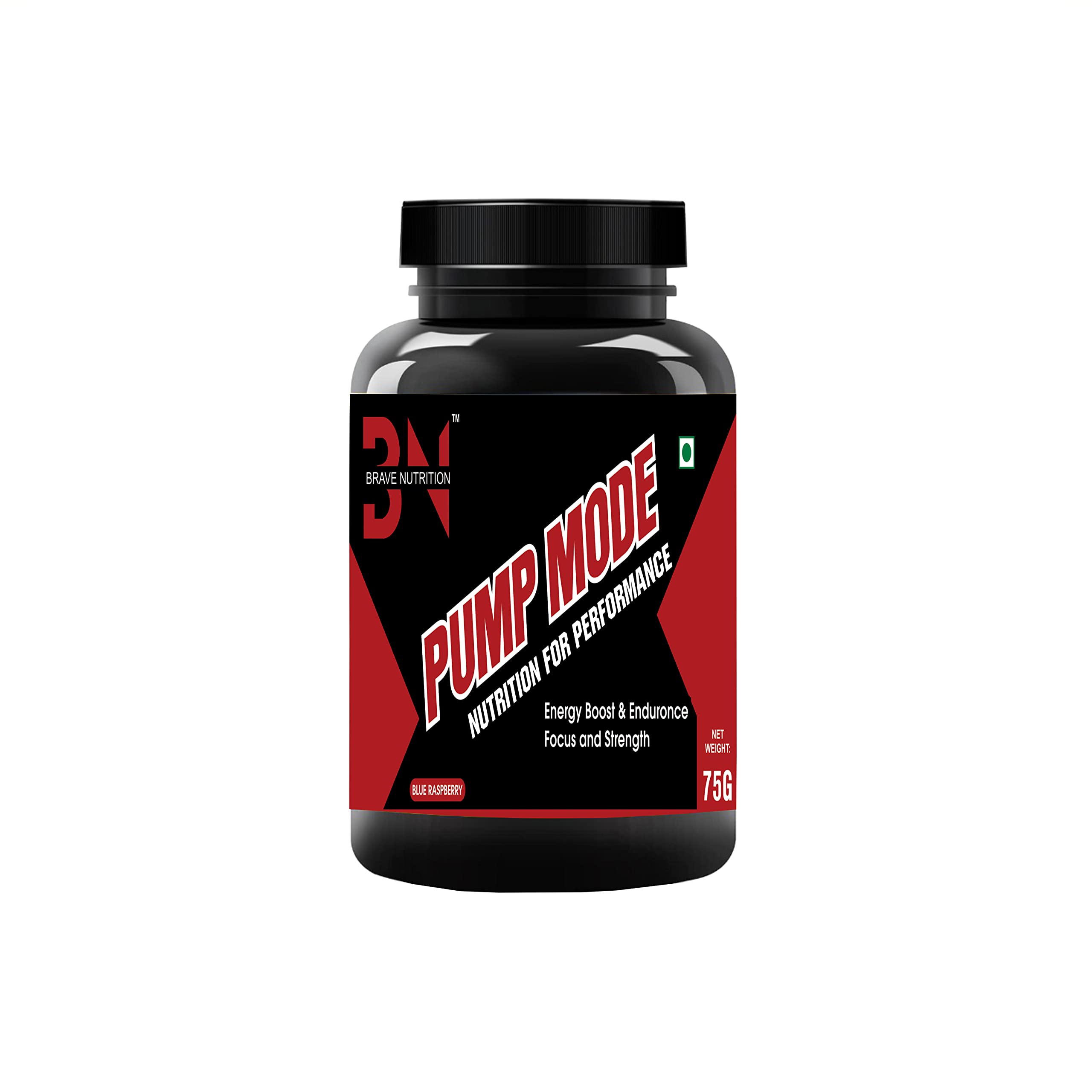 Brave NutritionUltra Focus Advanced Caffeinated Pre Workout for Explosive & Massive Muscle Pump, Lean Muscles Building, Strength, Recovery, Focus & Extreme Lasting Endless Energy | Boost Performance [37 Servings - Blue Raspberry]