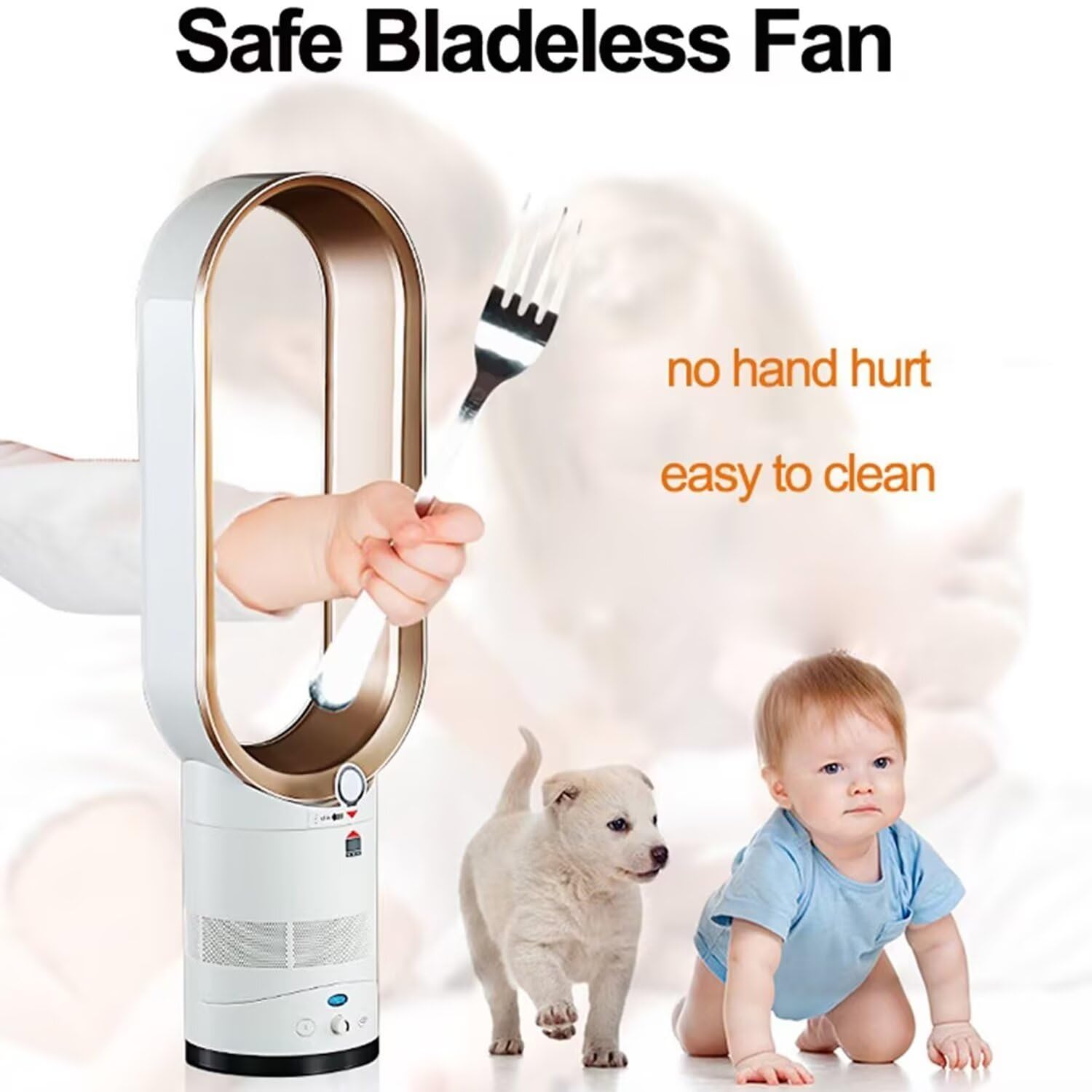 Ventilador de torre 16 pulgadas,ventilador sin aspas con remoto,ventilador eléctrico doméstico de bajo consumo para verano,rotación 90 grados,temporizador de 0,5 a 2 h,velocidad del viento continua