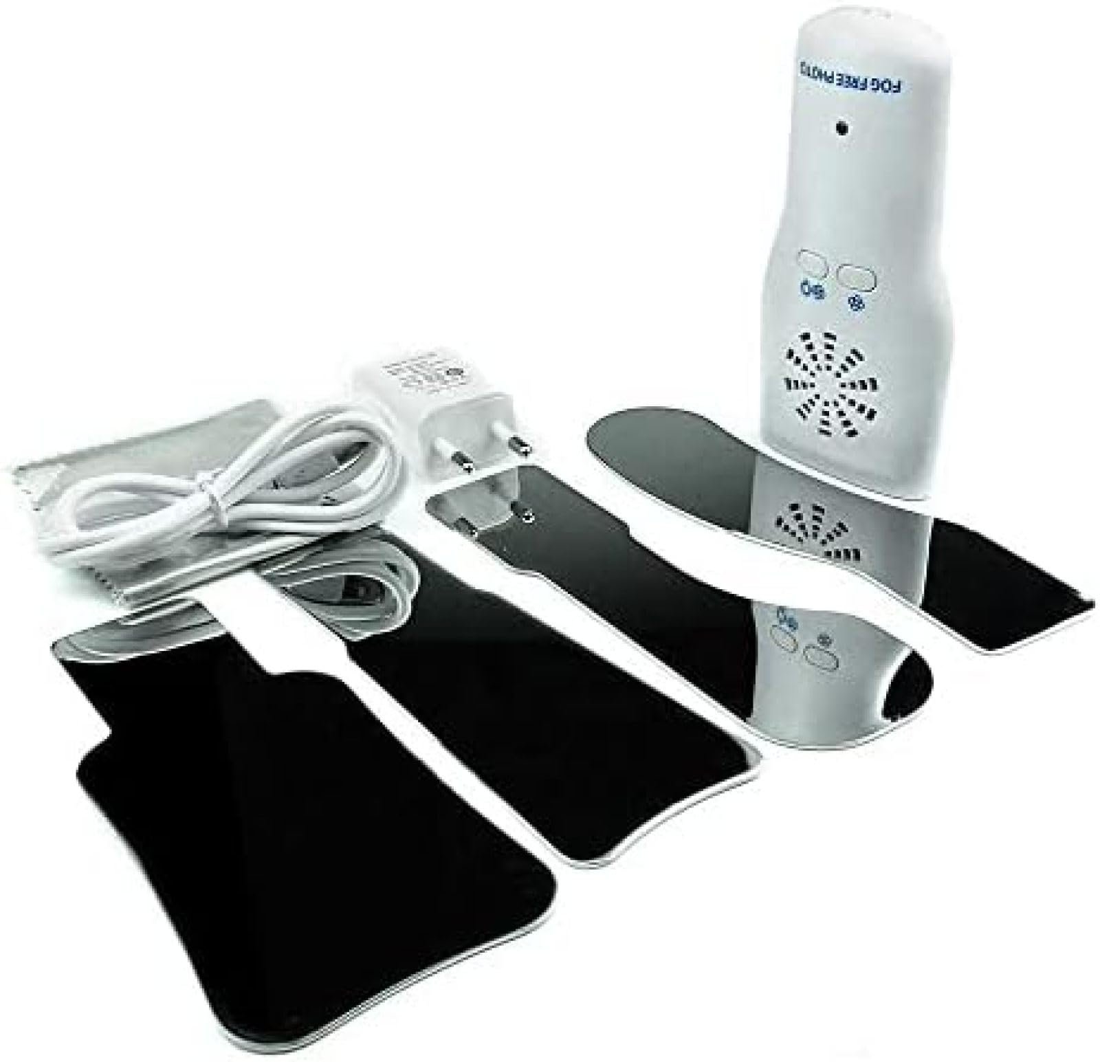 Espejos intraorales antivaho con Mango, kits de Cuidado Dental, Espejos de fotografía Dental, Espejo de ortodoncia LED Reflector Dental de Doble Cara