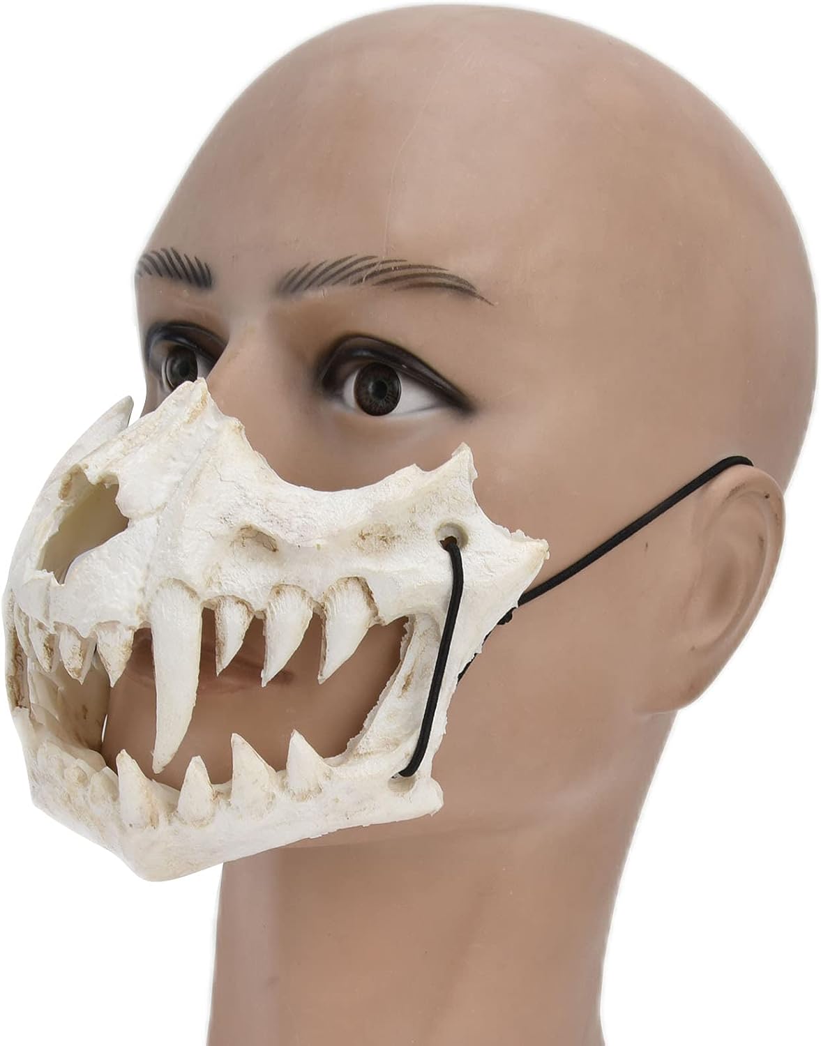 怖いマスク お化け屋敷や劇場でのパーティーのロールプレイングに防水のスカルマスク 競売