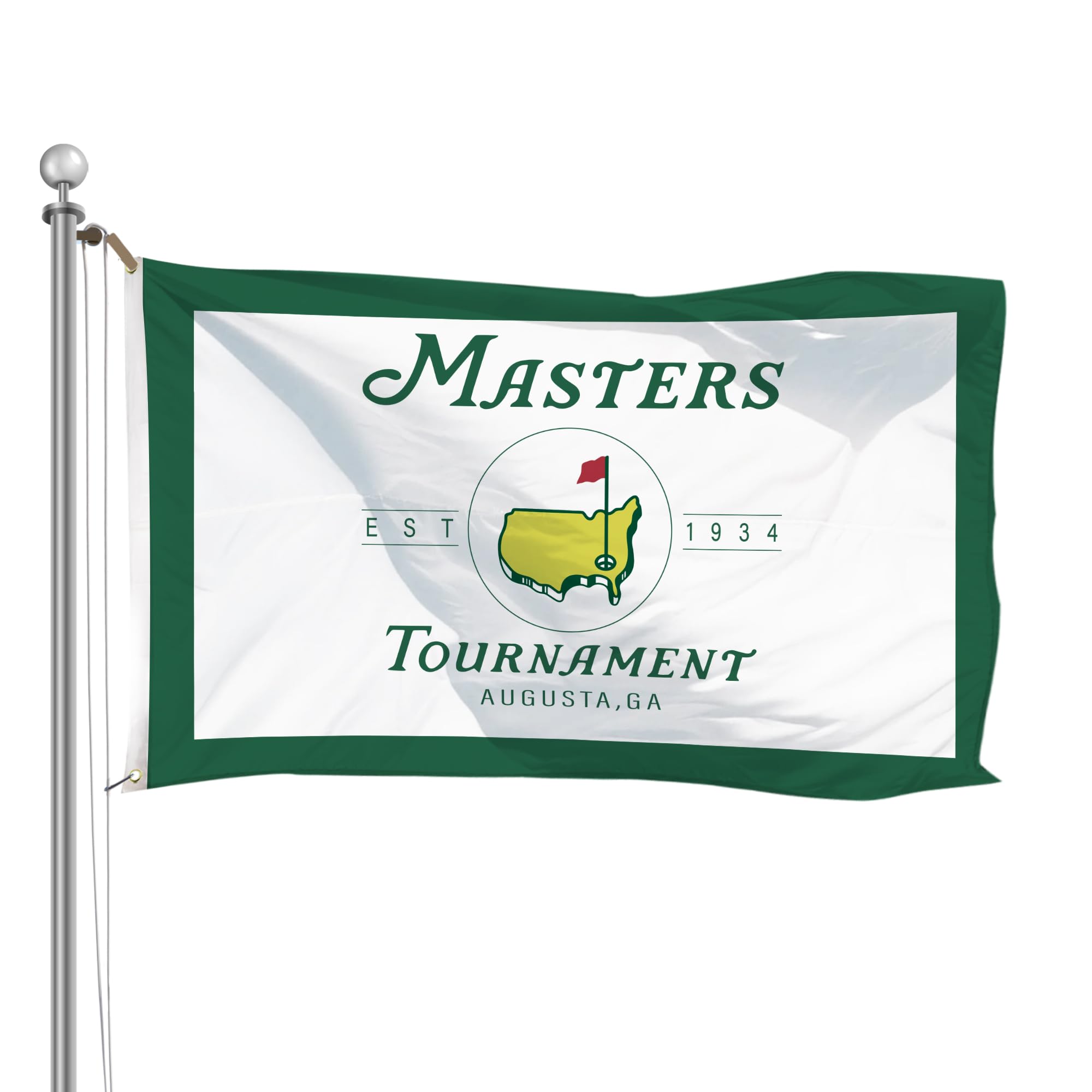 Master Tournament Flag Golf Flag 3x5 Ft Man Cave College Dorm Room Banner Tapestry (FLAG POLE NOT INCLUDED).