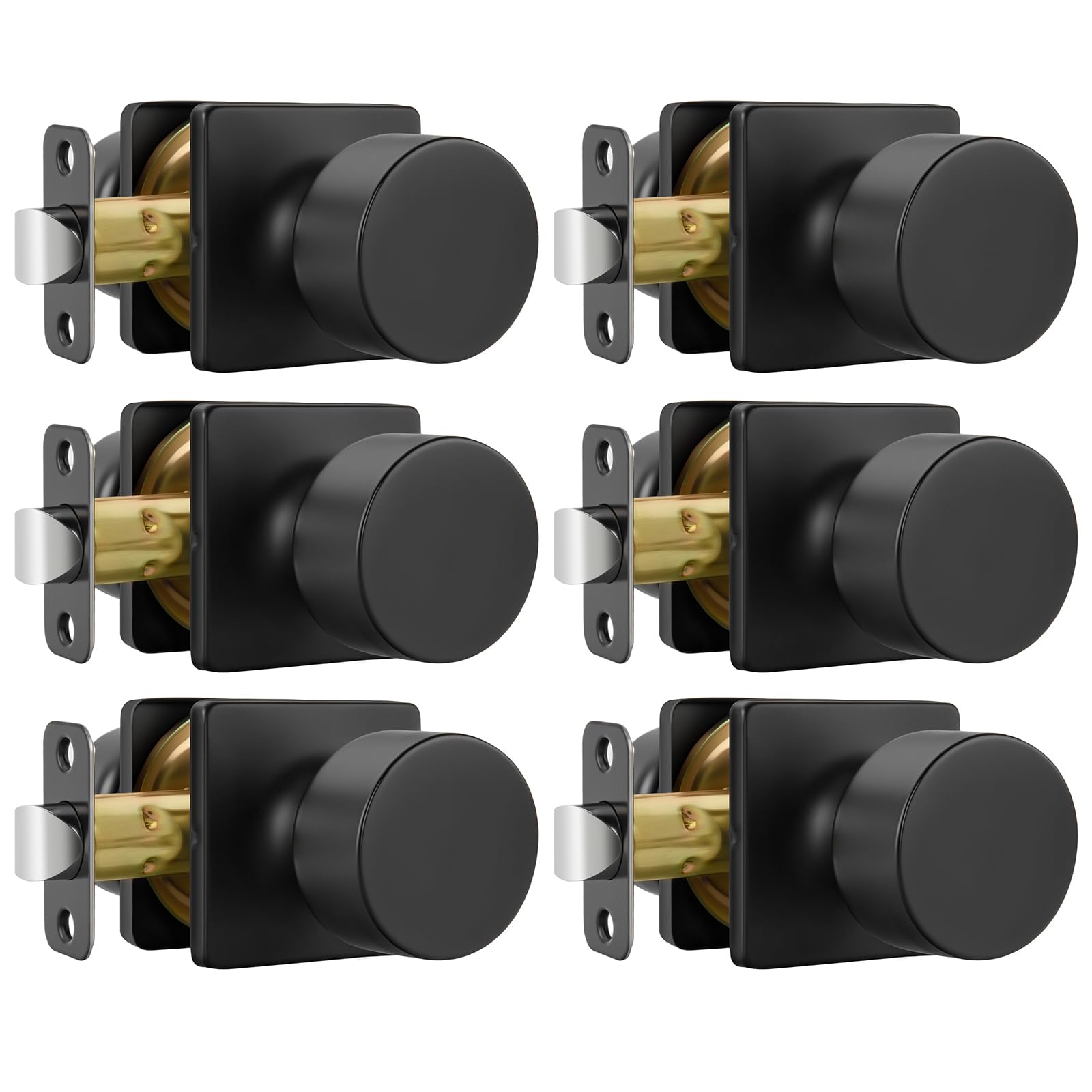 Black Privacy Door Knobs - 10 Pack -22 Black Privacy Door Knobs - 10 Pack -22