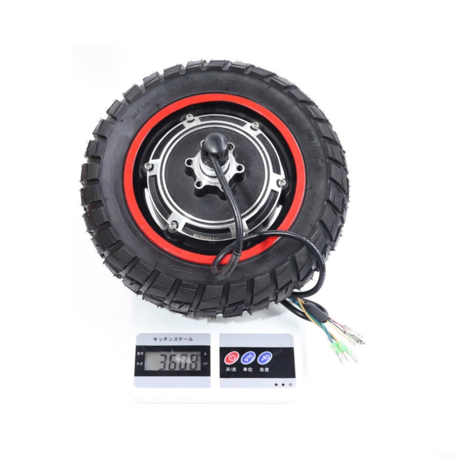 Roue arrière de moteur 500 W 48 V, pour trottinette électrique KUGOO M4 M4 Pro, moyeu d'entraînement de 25,4 cm, en alliage d'aluminium, remplacement pour adulte (ensemble complet)