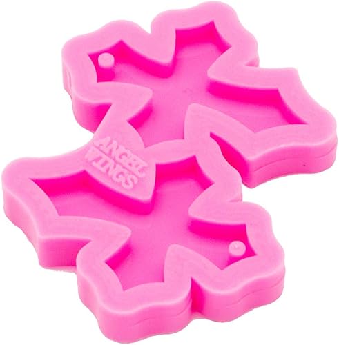 Miniatura 3 de Molde para aretes brillantes y brillantes en forma de cruz, molde de resina de silicona para llavero de resina epoxi hecha a mano, joyería