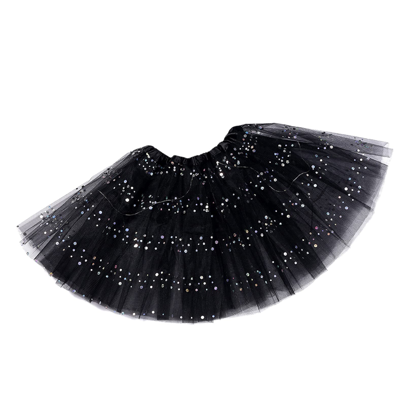 Gonna Tutù In Tulle, Sottogonna Tulle Tutu 4 Strati Di Elastico Classico Gonna Tutù Adolescente Adulto Adatto Per Mascherata Costume Danza Adulto Vestiti Accessori Tutu Bianco Donna - 5