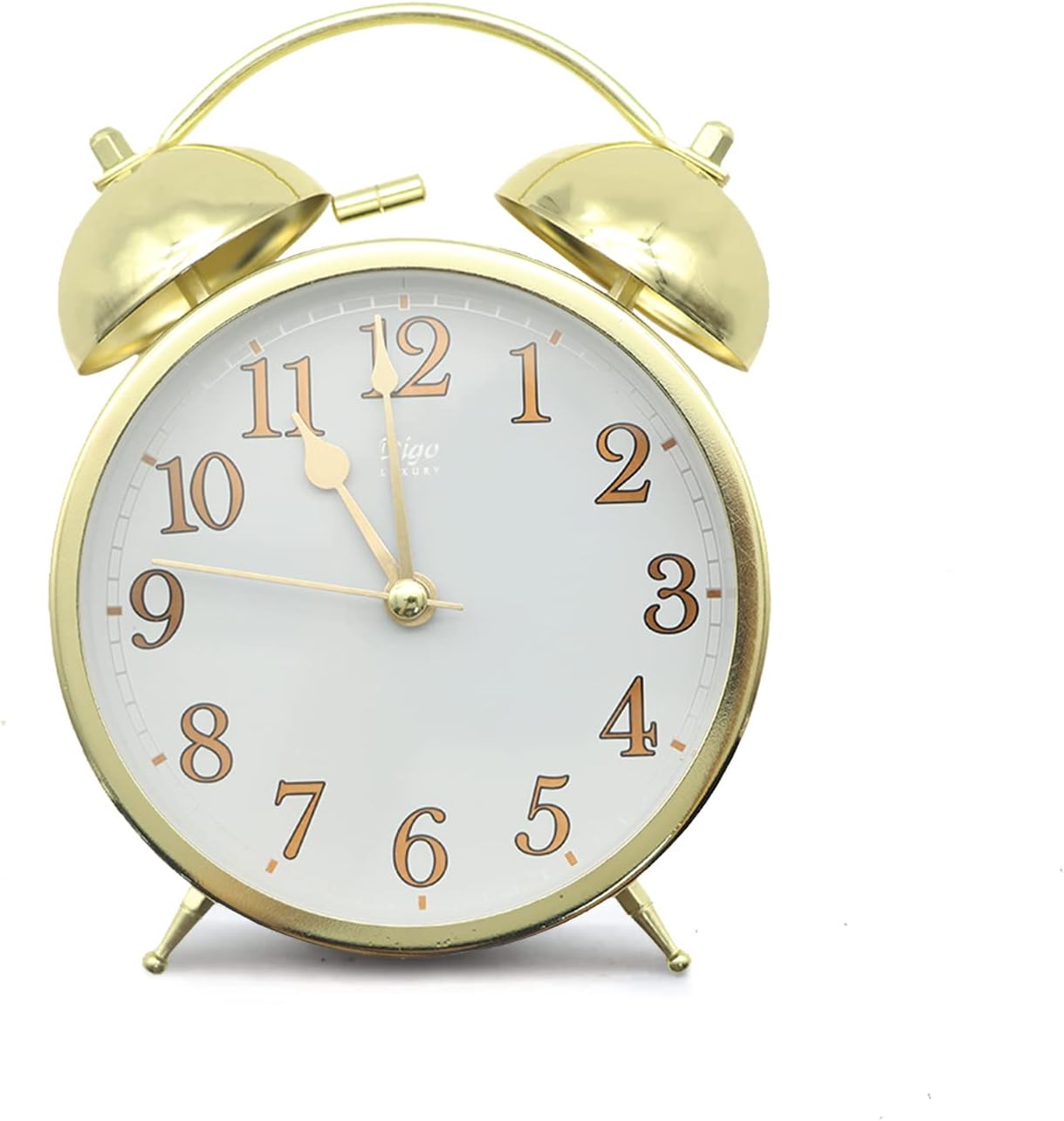 Double Bell Alarm Clock, Super Loud Alarm Clock Non Ticking Bell