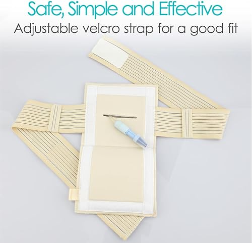 Miniatura 3 de SinaiSea Soporte de tubo de alimentación transpirable, cinturón de tubo G, catéter PD, cubiertas de diálisis peritoneal con bolsa de esponja