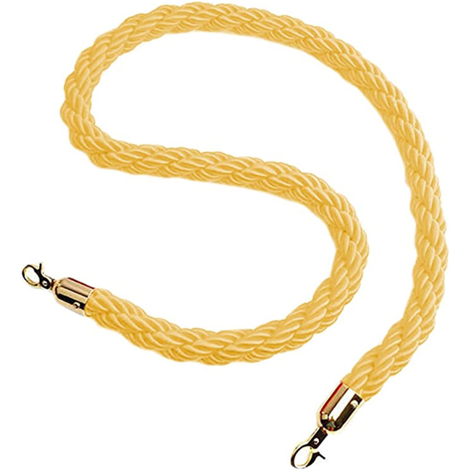Corde de barrière noire de 9,5 cm de diamètre pour poteaux de guidage