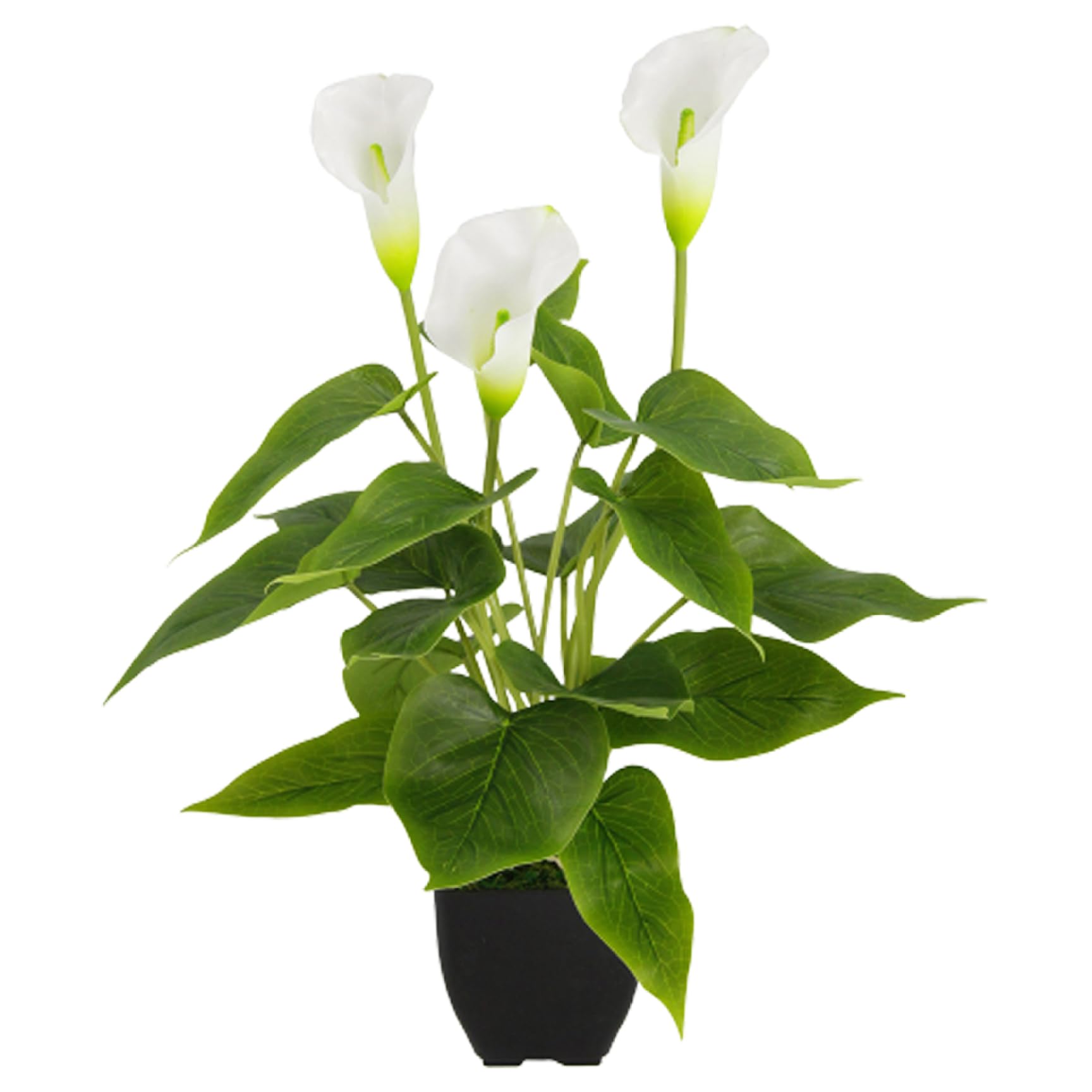Faroby Artificial Potted Plant Calla Lily for Outdoor Indoor Garden Patio Home White
