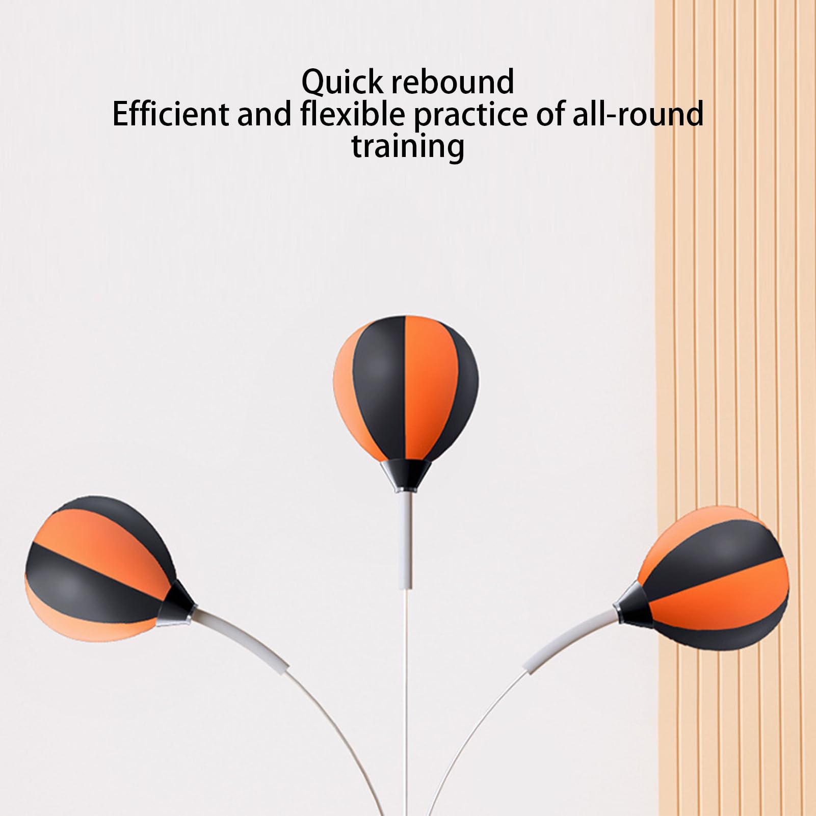 Reflex Boxsack – Desktop-Boden-Punching-Trainer, federbelastet, verstellbarer Speedbag für Kinder und Erwachsene, verbessert Reaktionszeit, Koordination und Cardio-Training zu Hause oder im