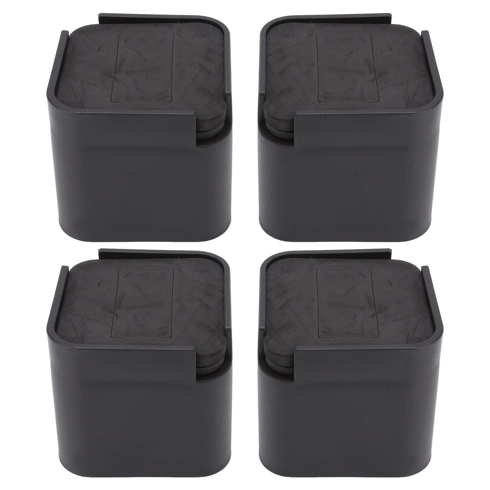 Zerone Rubber Bed Risers Set of 4 Stackable Furniture Raiser for Tables Chairs Sofas and Cabinets Expansion Space