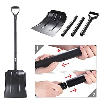 Amazon.co.jp: COFIT 最長120cm スノーシャベル 大きなシャベル
