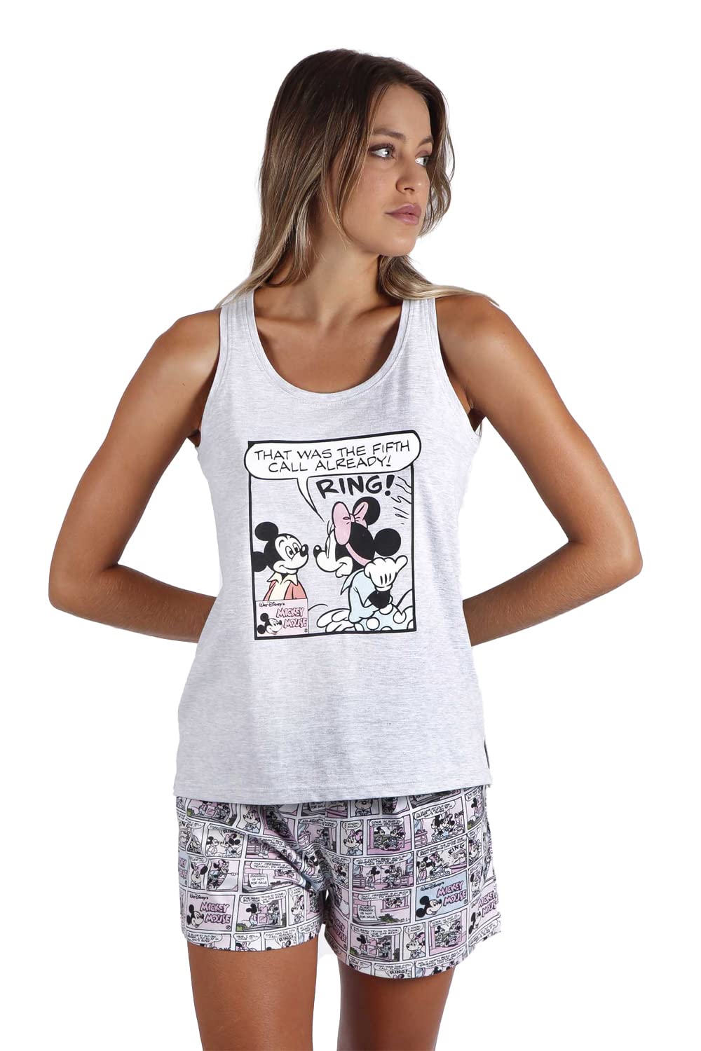 Disney Pijama Tirantes Mickey Comic para Mujer