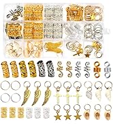 Leeven 164 Pcs Dreadlocks Jewelry Butterfly Loc Accessories Adornment Braid Accessories Hair Cuff...