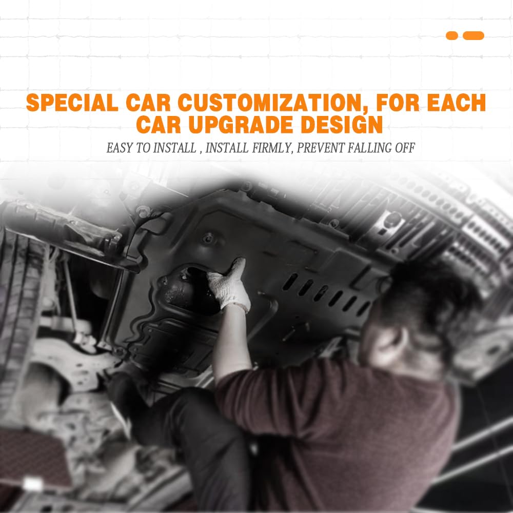 Front Skid Plate for Hyundai Sonata 2024 2025 Engine Splash Shield Heavy Duty, Impact Resistant Engine Guard Cover for Sonata 2024-2025 Underbody Protection Plate w/Screw Hardware