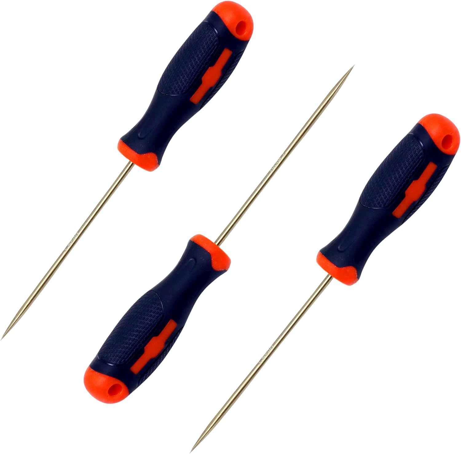 WEDO NonSparking Awl Tools,3PCS Fiberglass Handle Sewing Awl for Sewing,Scratch