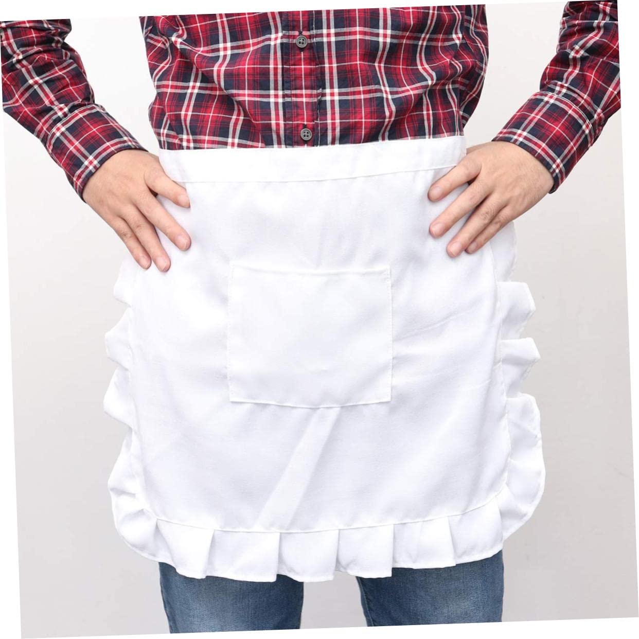 MAGICLULU 4 Delantales De Chef Para Hombres Delantales De Parrilla Para Hombres Disfraces Para es Y Mujeres Vintage Para Mujeres De Cintura Con Bolsillos Traje
