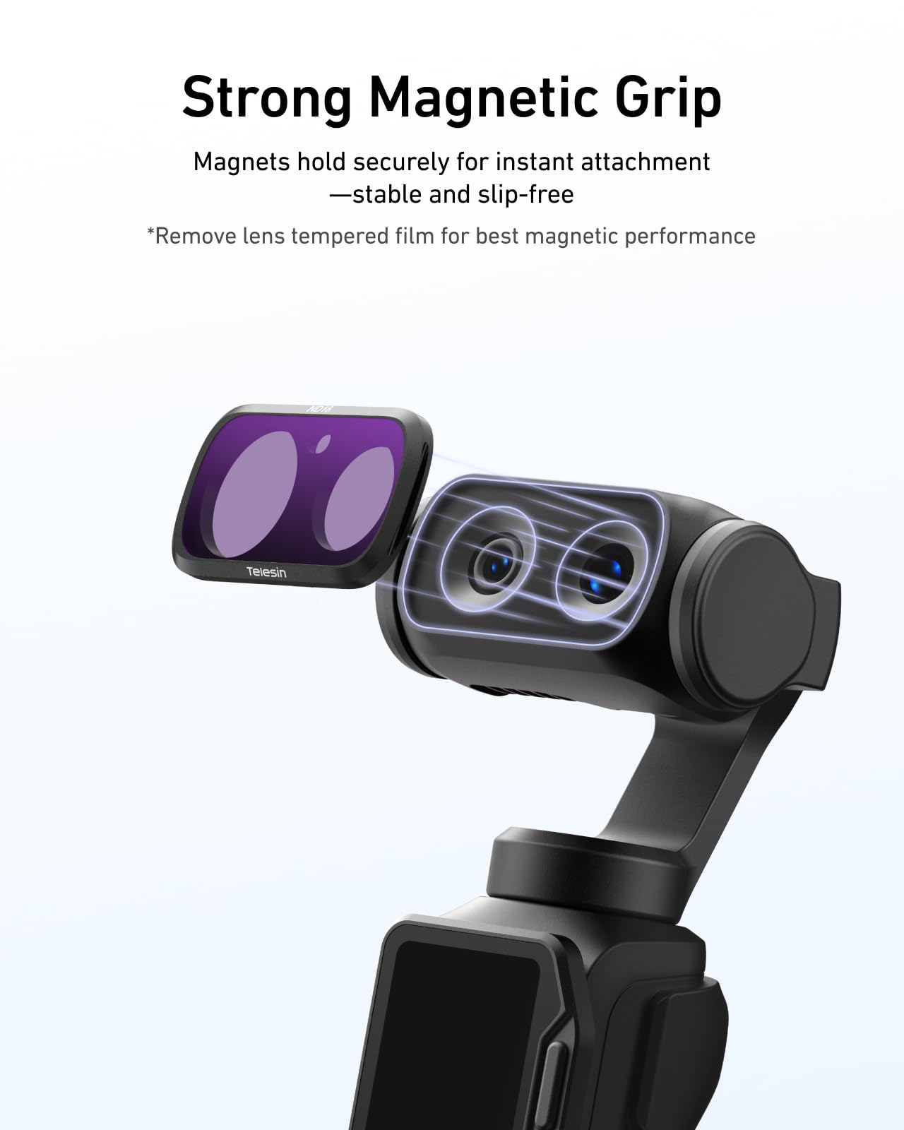 TELESIN ND4 ND16 ND64 zestaw filtrów do Insta360 Luna Ultra