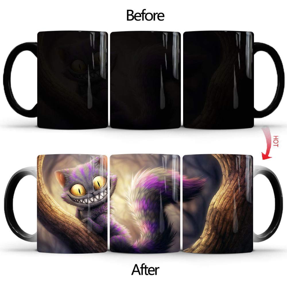 Tazza Magica Termocromatica ANGANGAN 300ml - La Tua Tazza Che Cambia Colore Con Il Caldo - Regalo Originale Per Amanti Del Caffè - 4