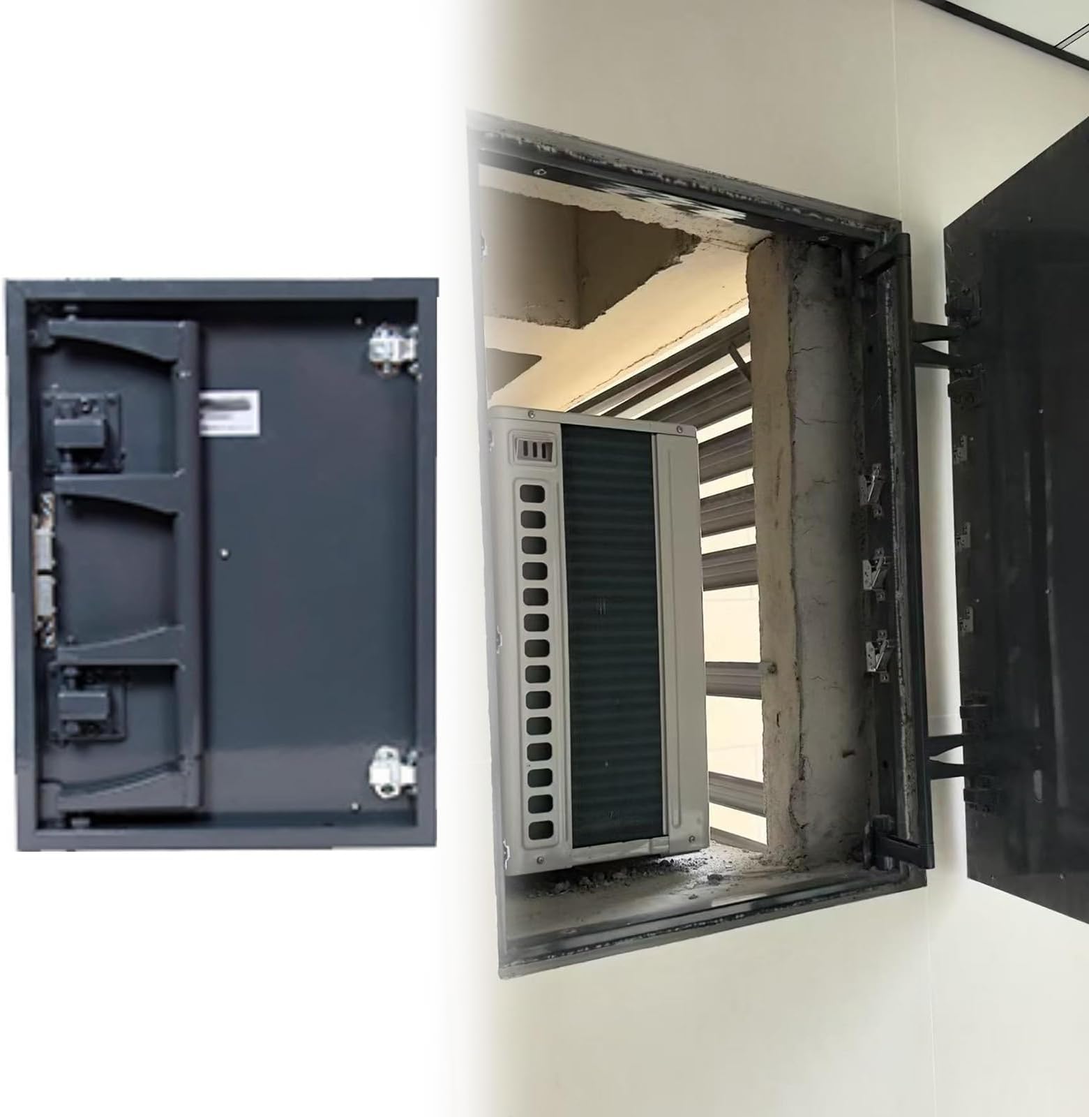 Custom Sizes Invisible Service Maintenance Door, Large Hidden Tile Access Panel 15 20 25 30 35 40 45 50 55 60 in, Pop-Out Access Doors for Walls - Seamless Concealed Design(WxH-20x20inch)