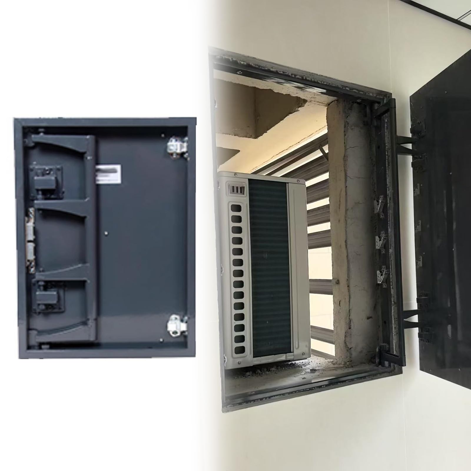 Custom Sizes Invisible Service Maintenance Door, Large Hidden Tile Access Panel 15 20 25 30 35 40 45 50 55 60 in, Pop-Out Access Doors for Walls - Seamless Concealed Design(WxH-20x20inch)