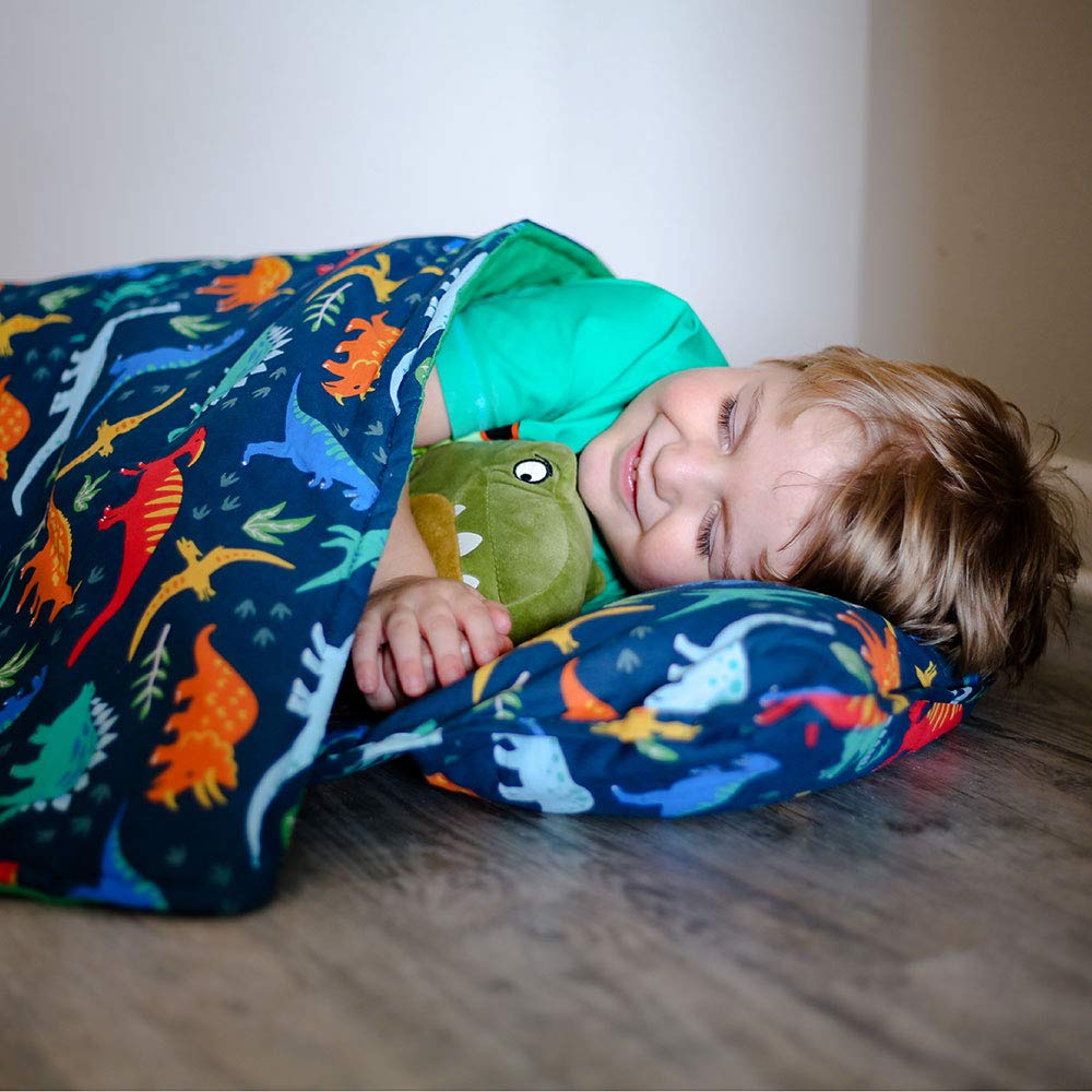 Wildkin Kids Original Nap Mat – Cozy Kids Sleep Mat with Pillow, Ideal for School & Travel - Jurassic Dinosaurs