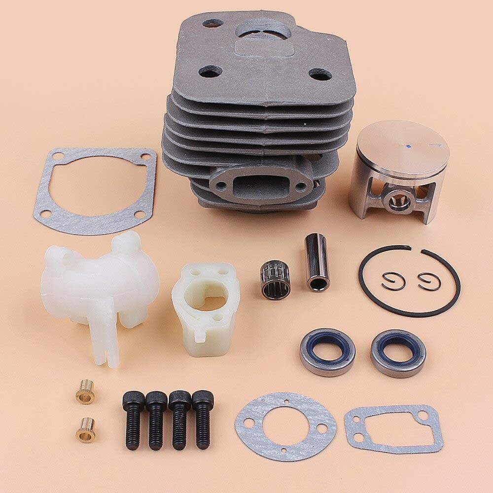 Big BORE 52MM Cilindro Pistón Tornillo Junta Reconstrucción Kit Ajuste para Husqvarna 61 268 272 272XP Motosierra Motor Recambios Nikasil Placa